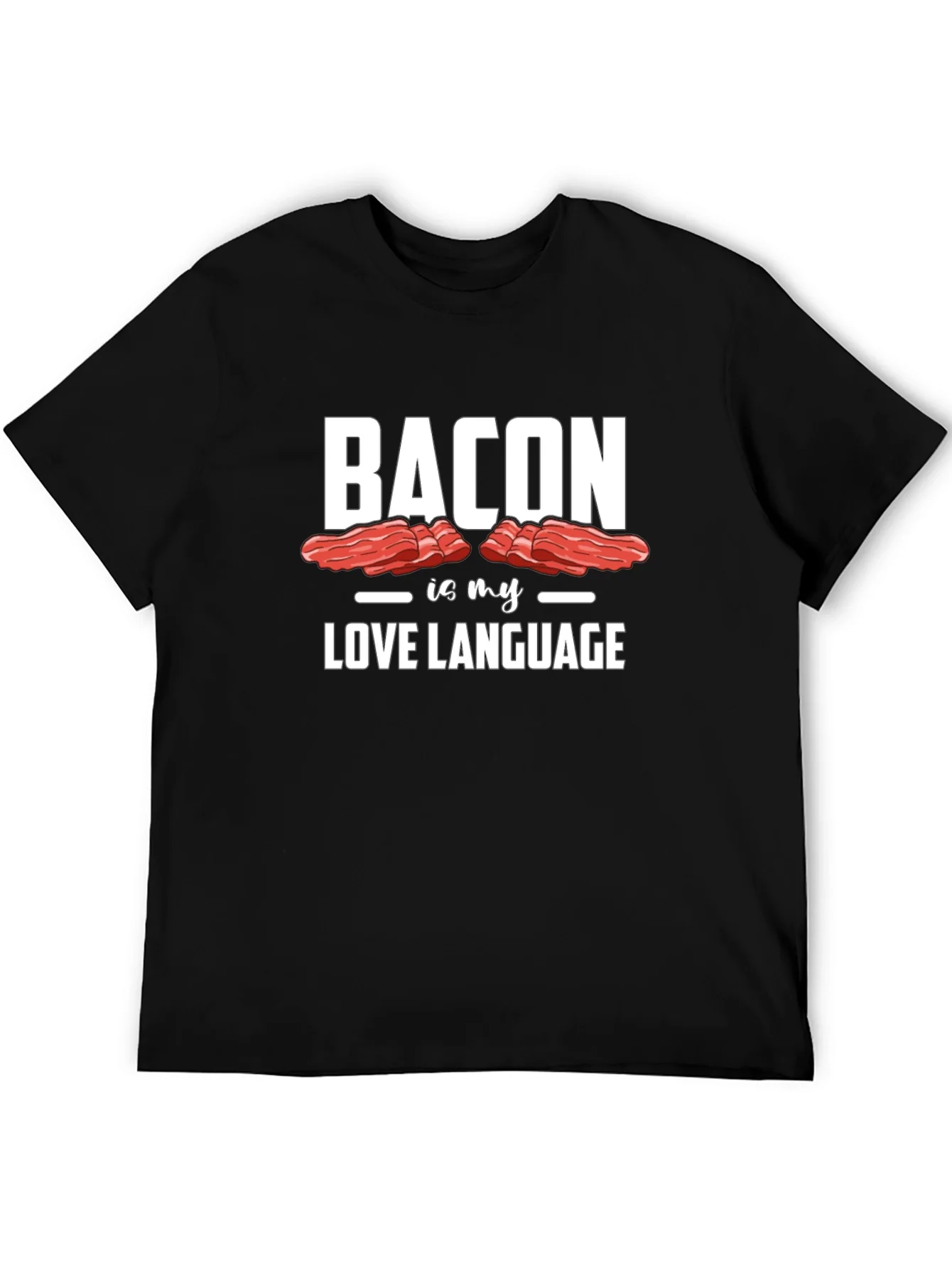 Camiseta Negra Bacon is my Love Language