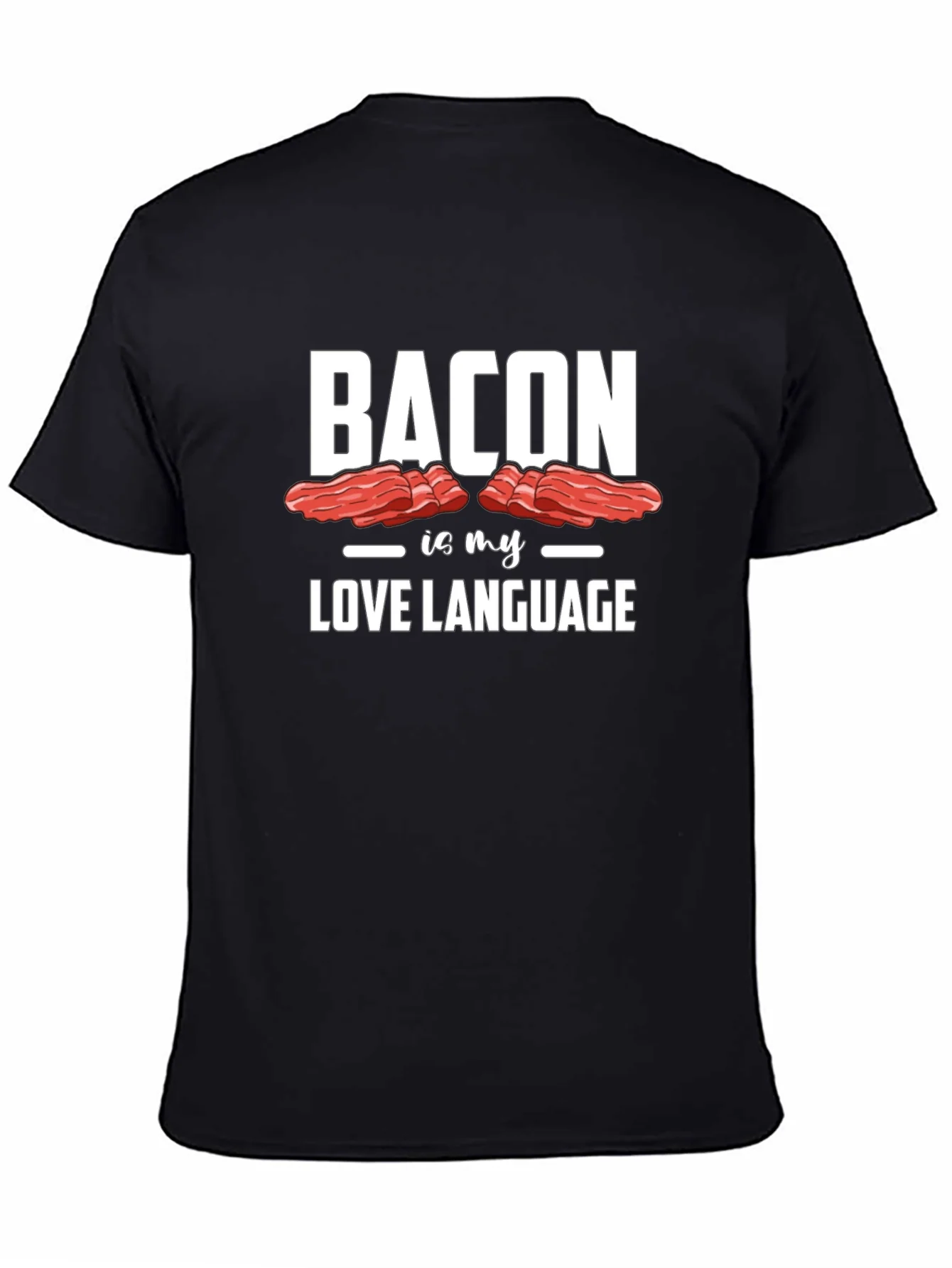 Camiseta Negra Bacon is my Love Language