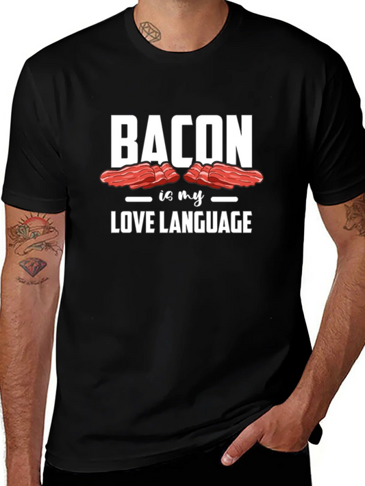 Camiseta Negra Bacon is my Love Language