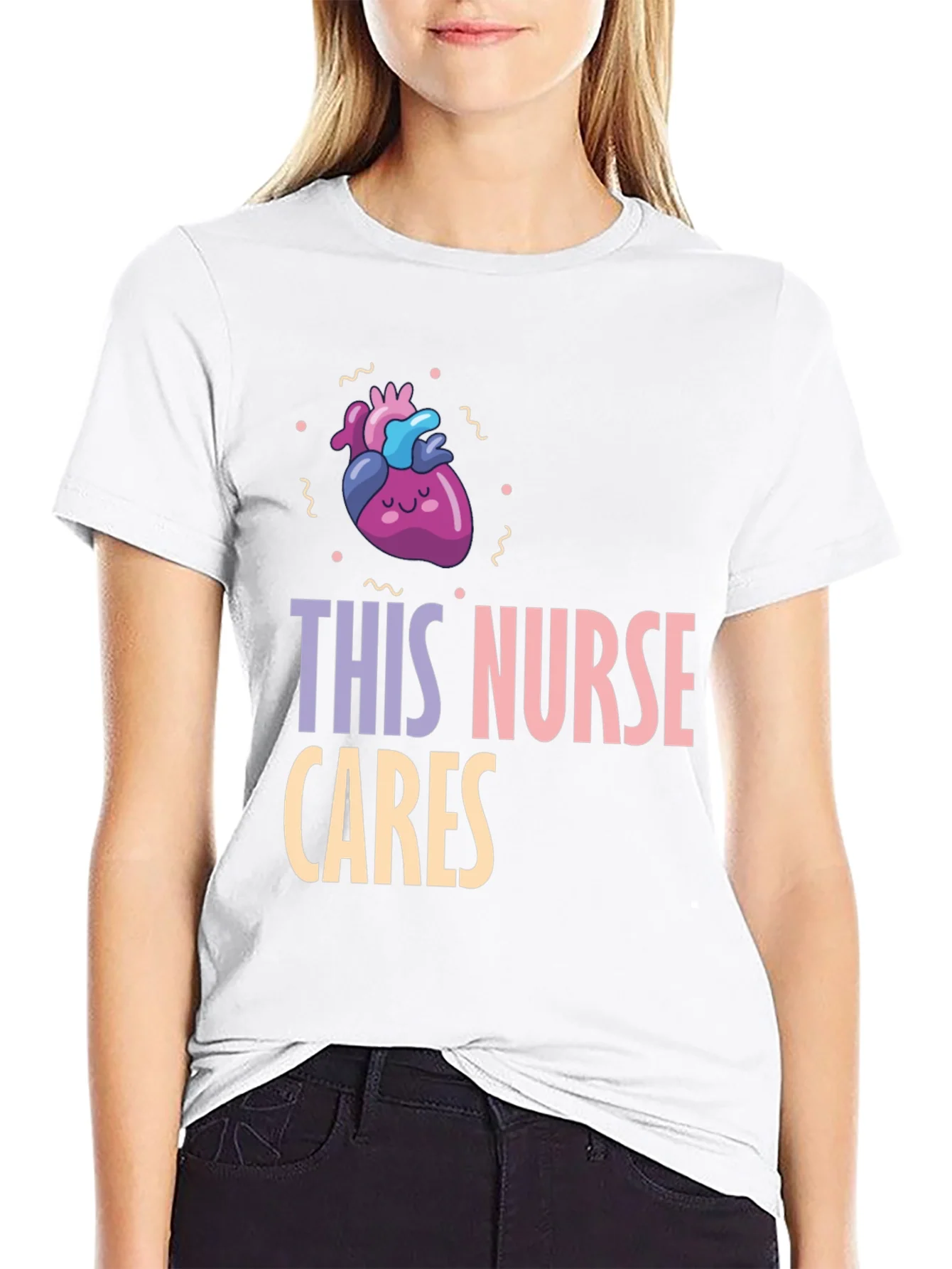 Rebbecca Nurse Cares Graphic Tee - Heart Design