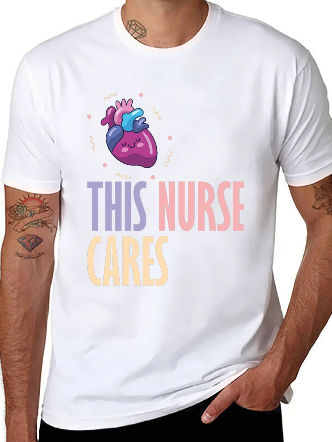 Rebbecca Nurse Cares Graphic Tee - Heart Design