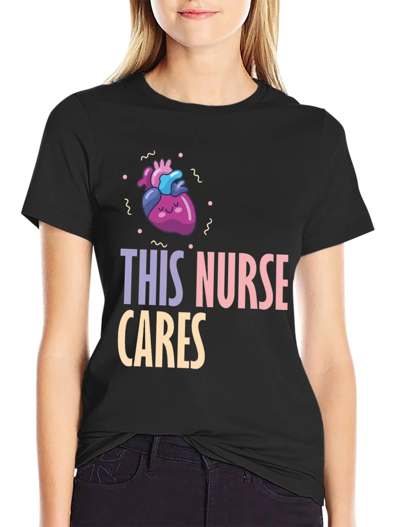 Rebbecca Nurse Cares Graphic Tee - Heart Design