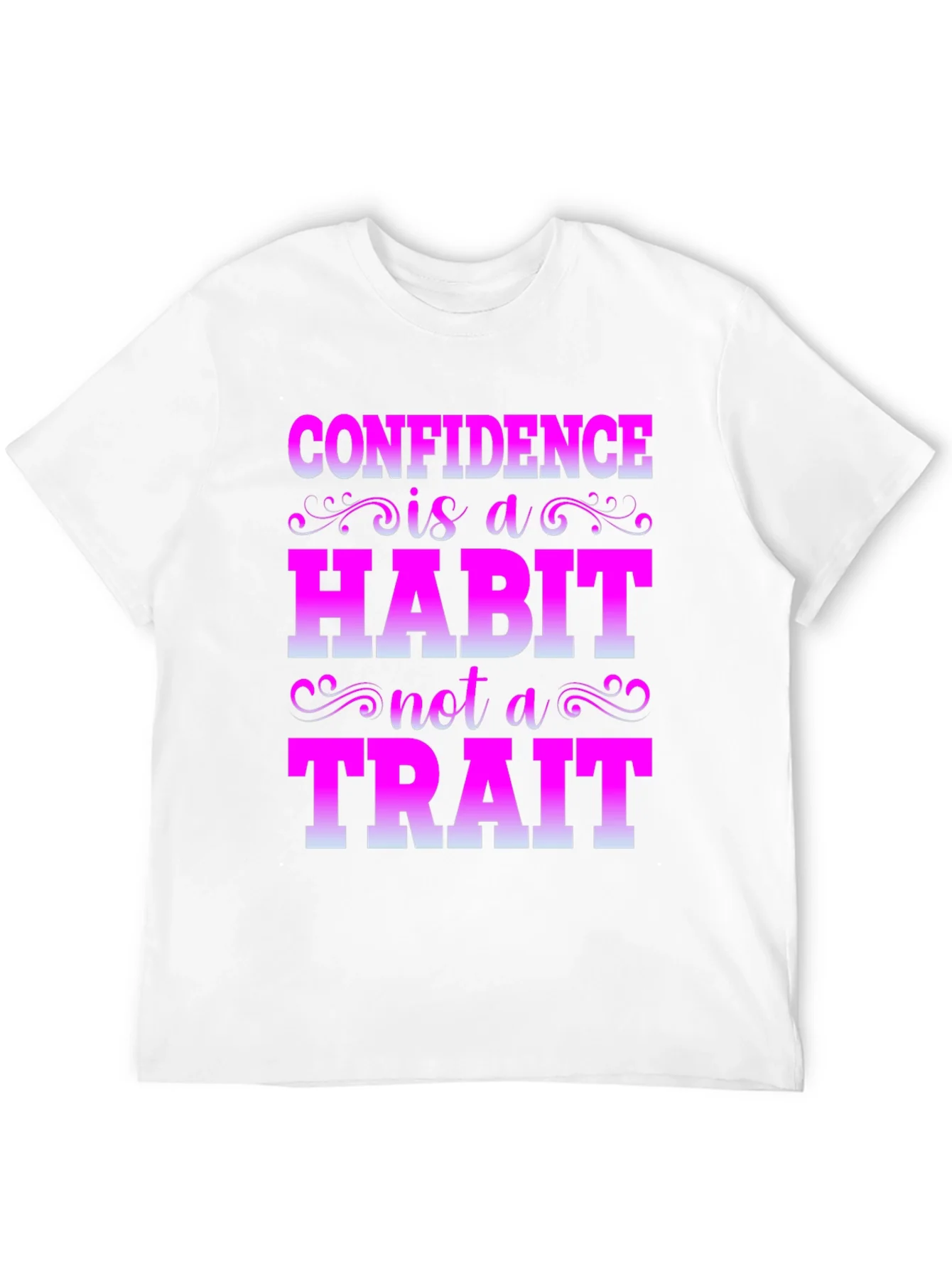 Camiseta Negra con Mensaje Motivacional Confianza