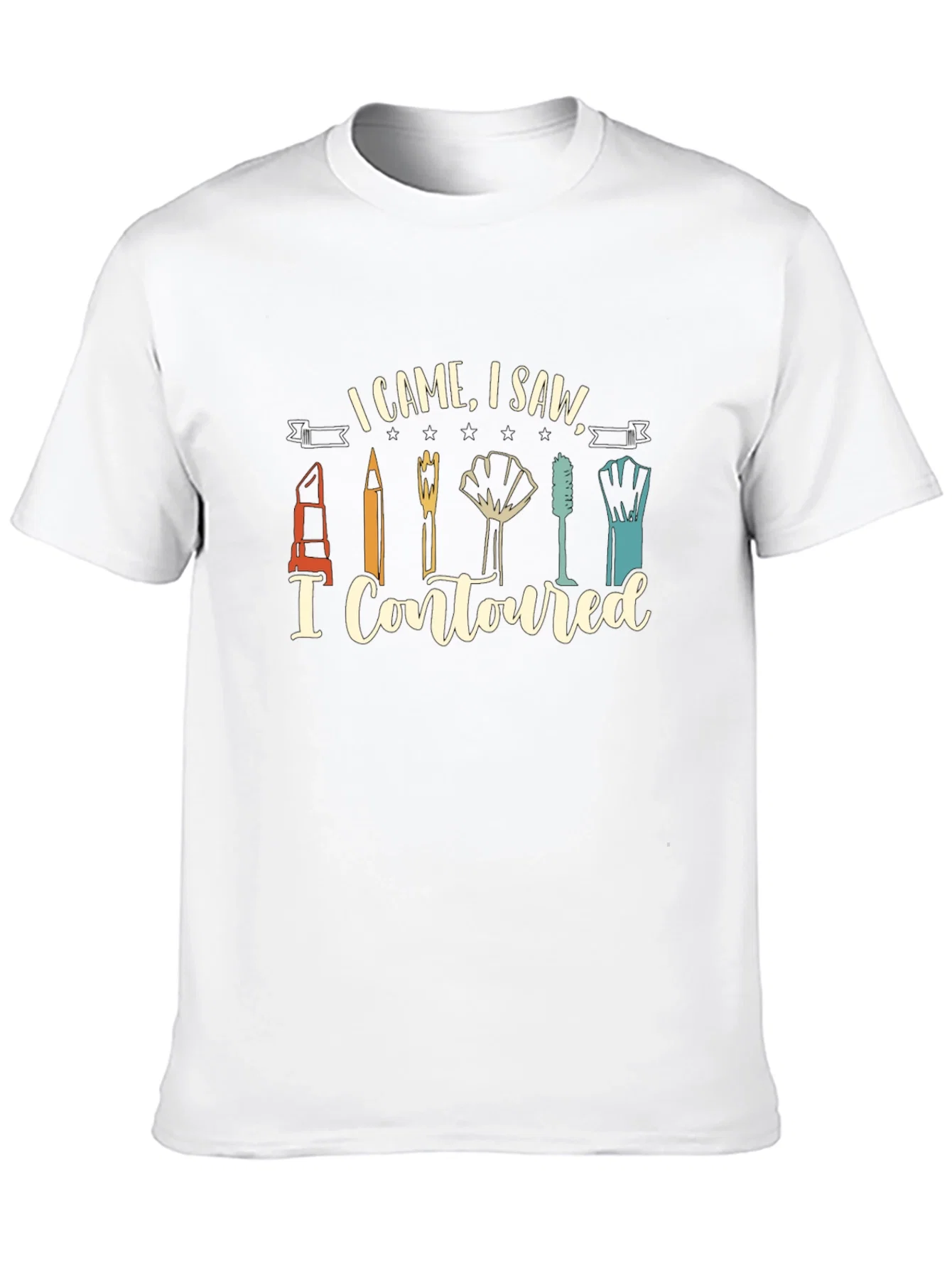 Rebbecca I Came I Saw I Contoured Graphic Tee