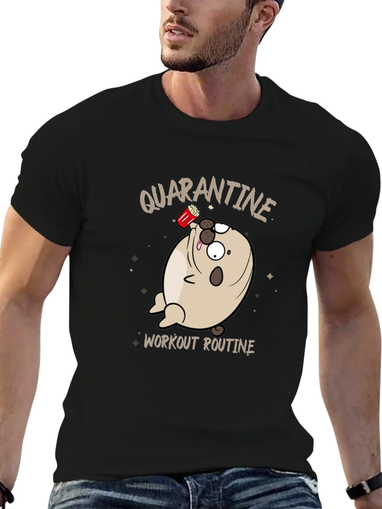 Rebbecca Quarantine Workout Routine Graphic T-Shirt