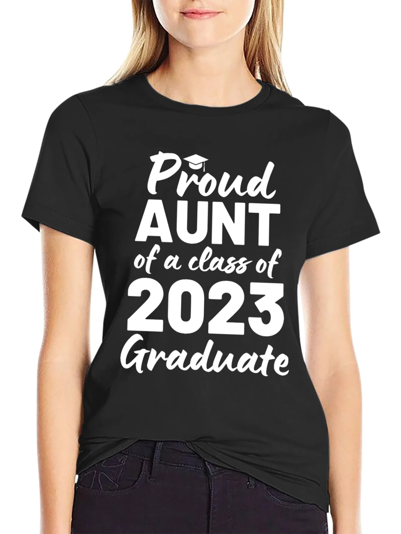 Camiseta Negra T¨ªa Orgullosa Clase 2023