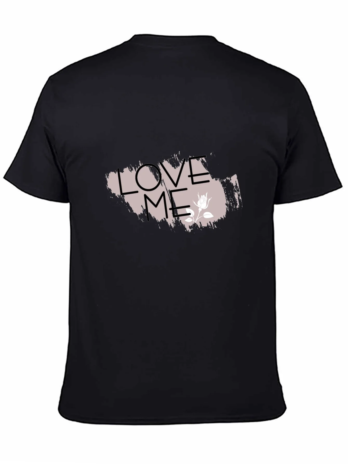 Rebbecca Love Me Graphic Tee - Trendy Black T-Shirt
