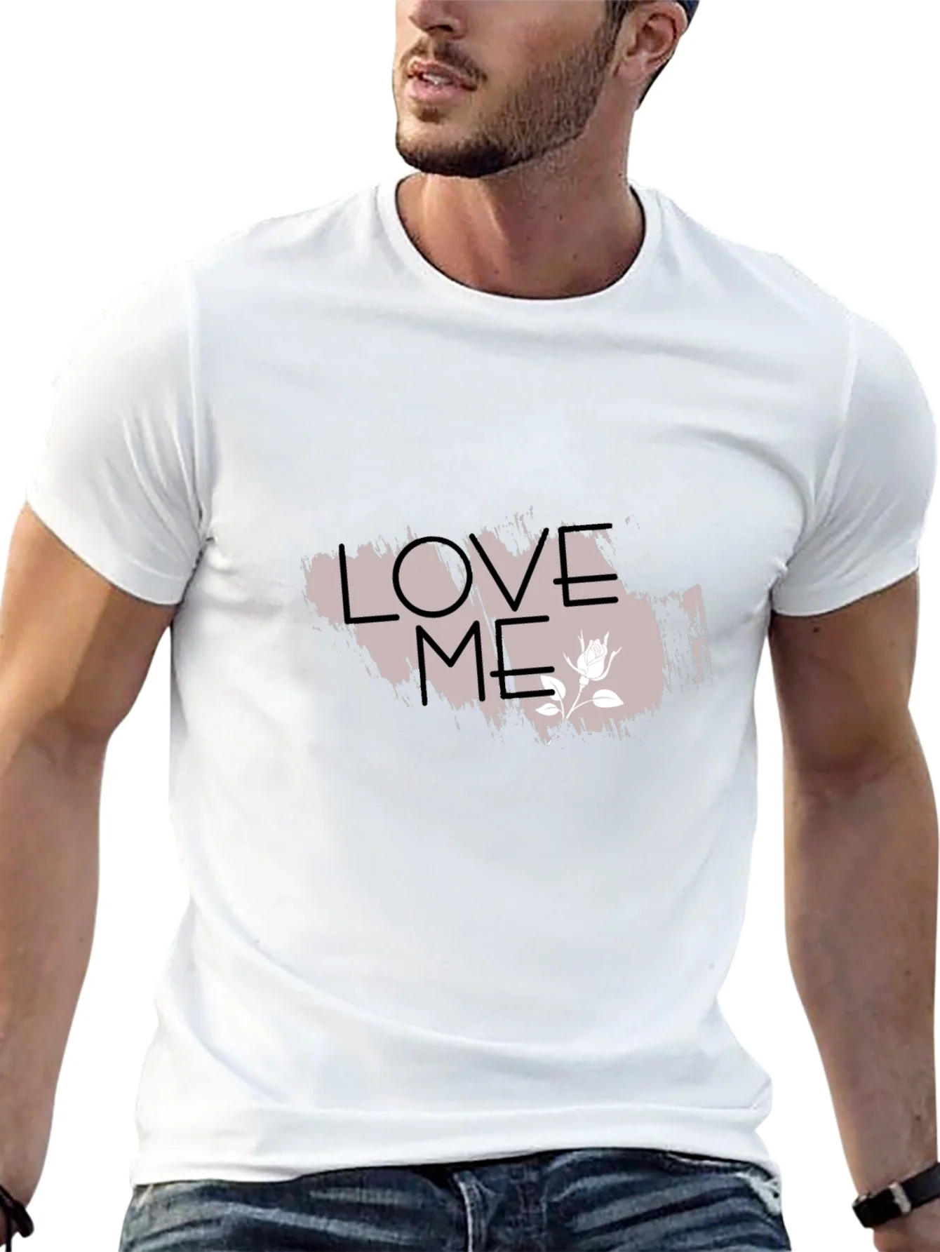 Rebbecca Love Me Graphic Tee - Trendy Black T-Shirt