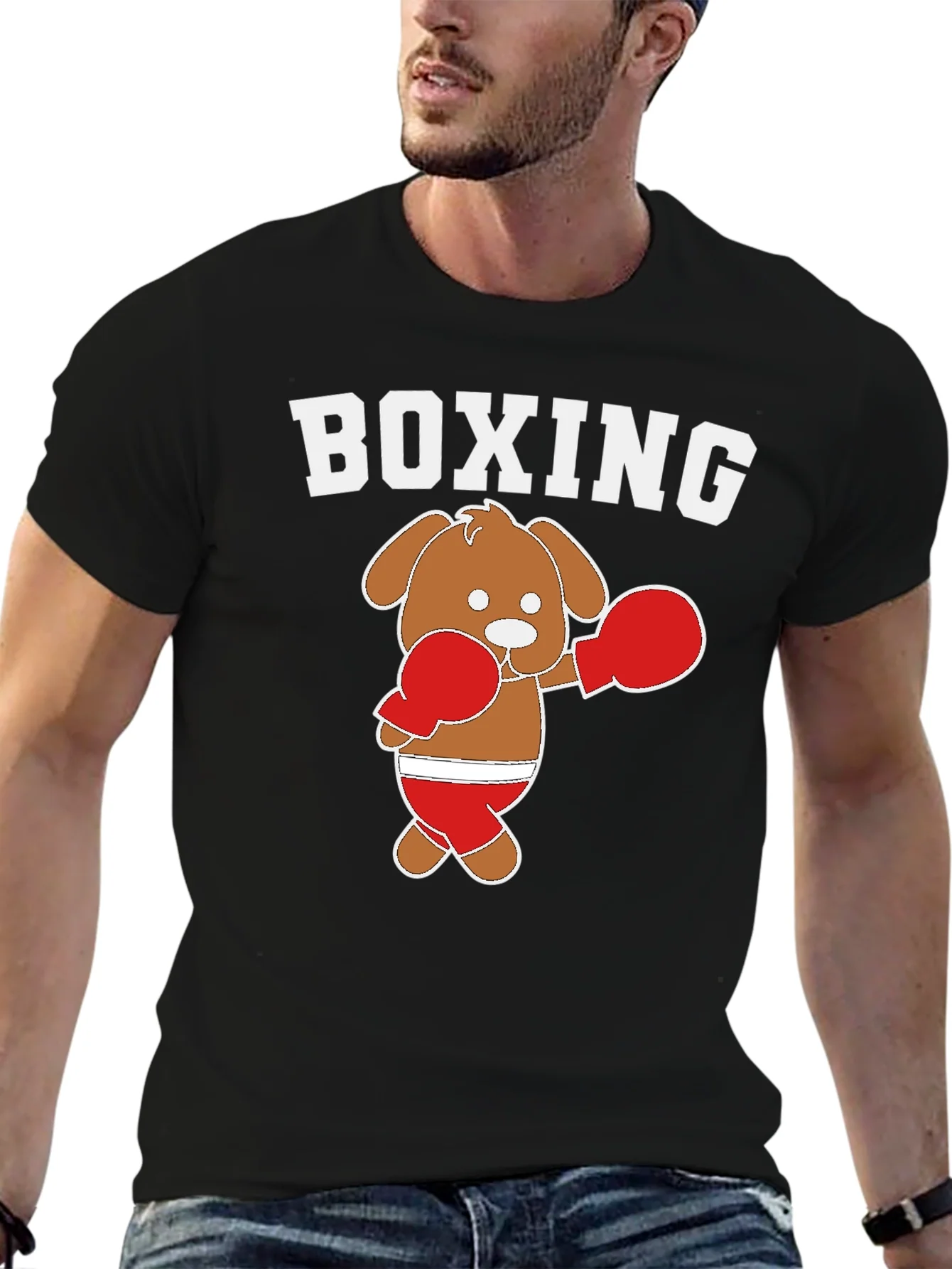 Rebbecca Boxing Dog Graphic Tee