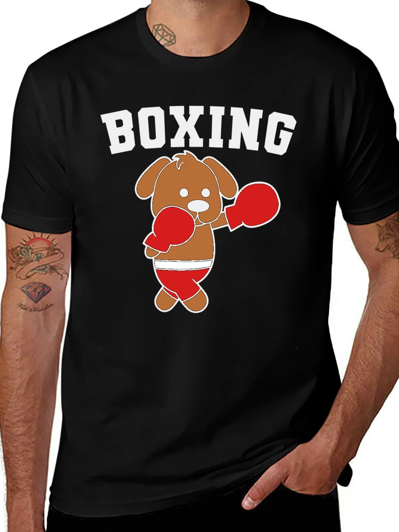 Rebbecca Boxing Dog Graphic Tee