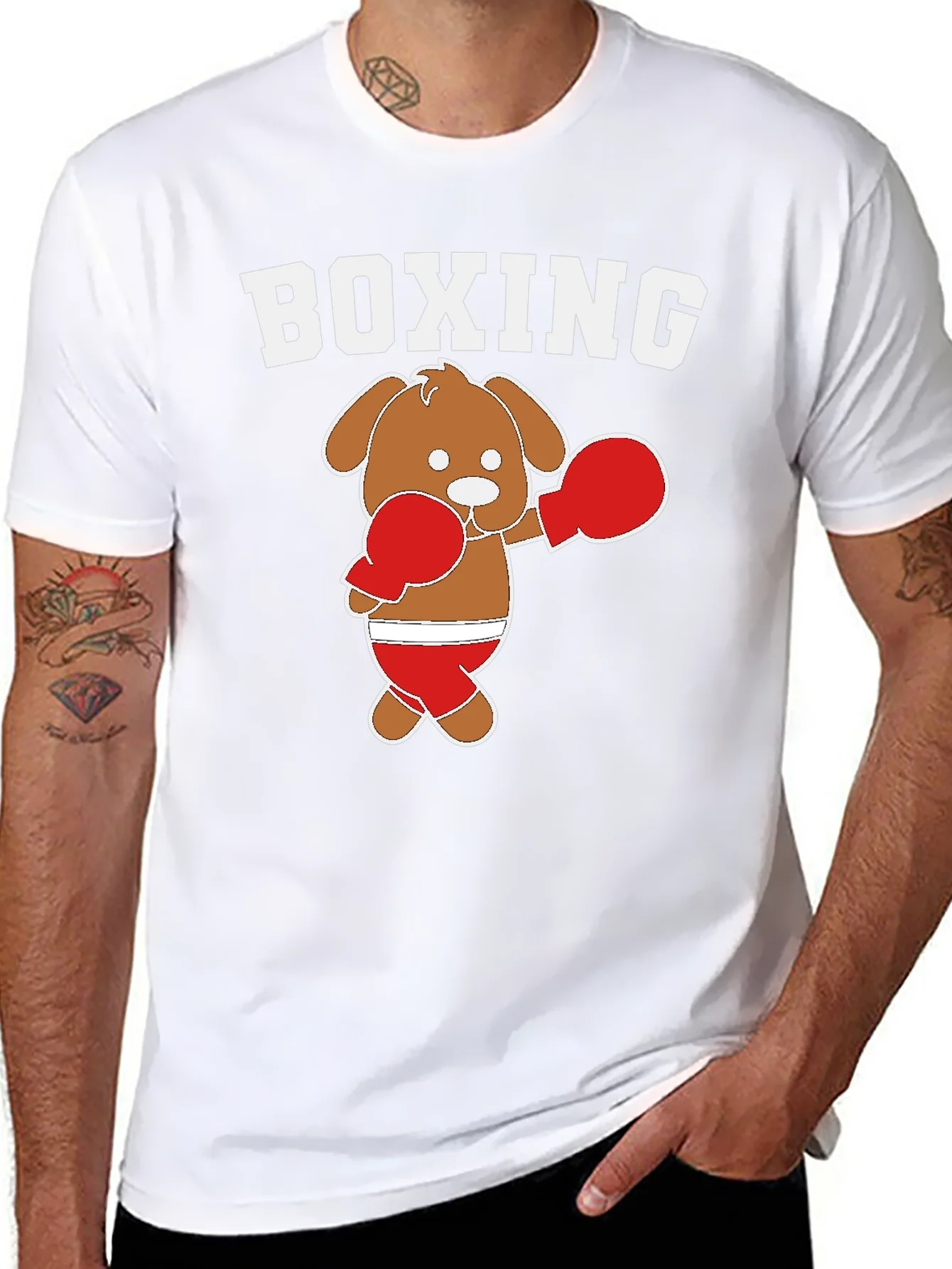 Rebbecca Boxing Dog Graphic Tee