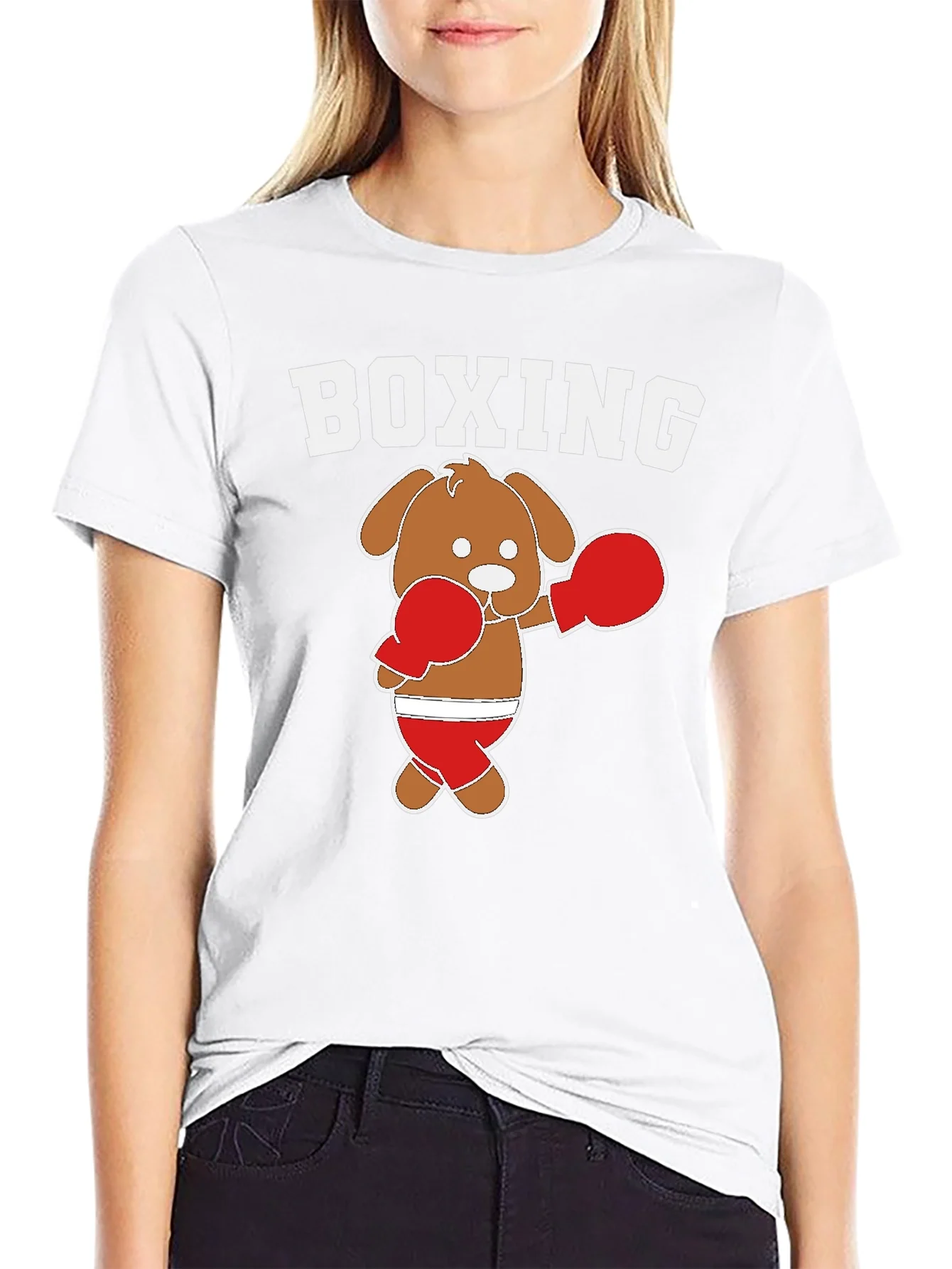 Rebbecca Boxing Dog Graphic Tee