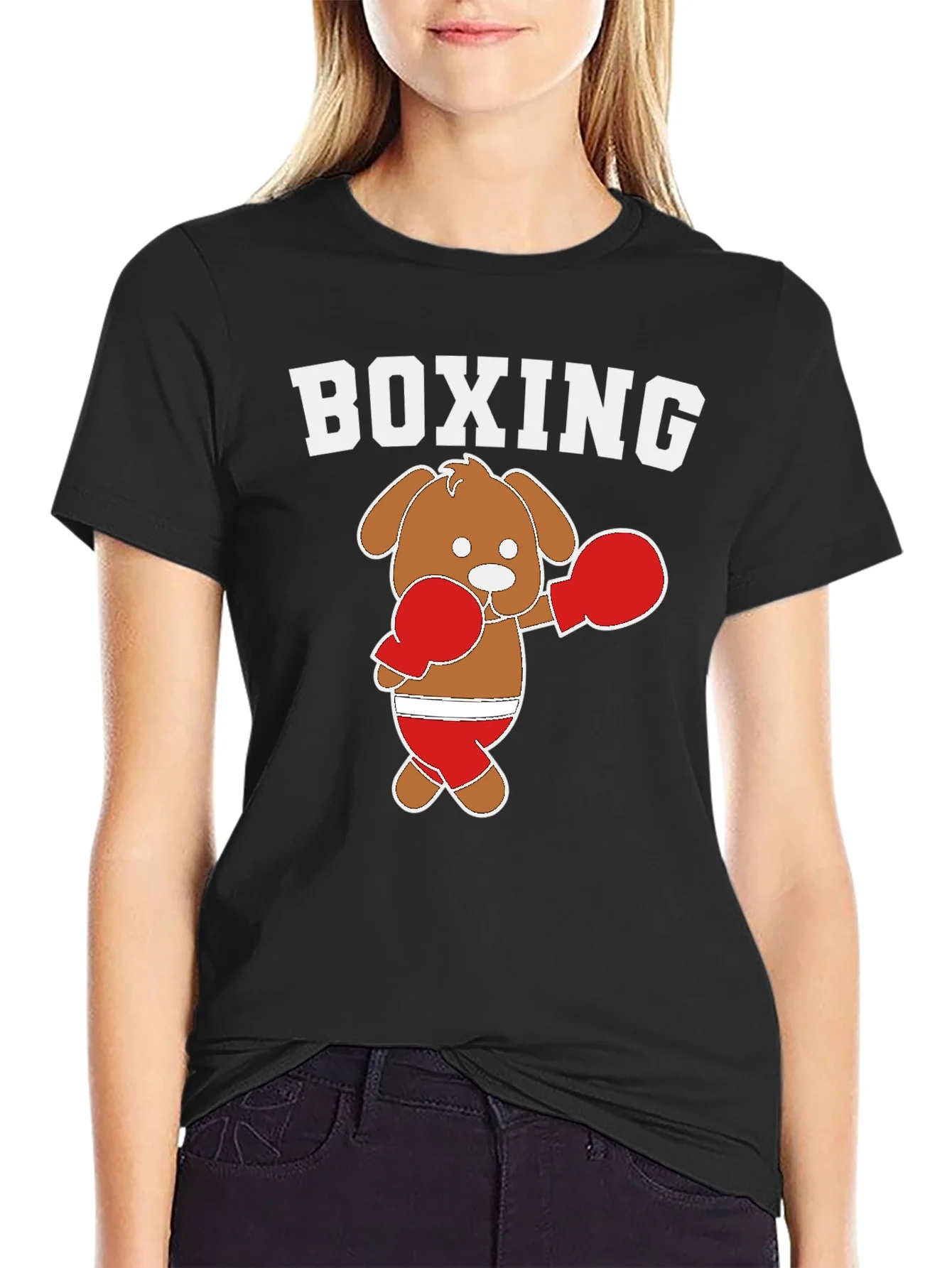 Rebbecca Boxing Dog Graphic Tee