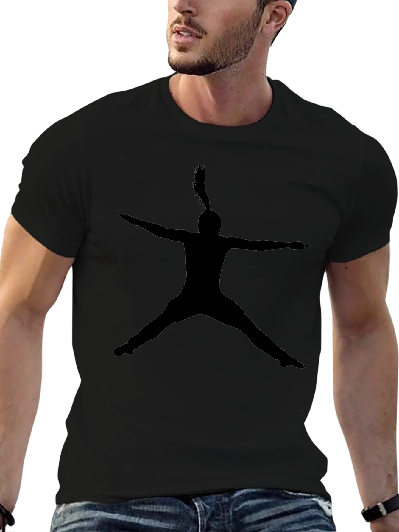 Rebbecca Silhouette Dancer Tee - Black Graphic T-Shirt