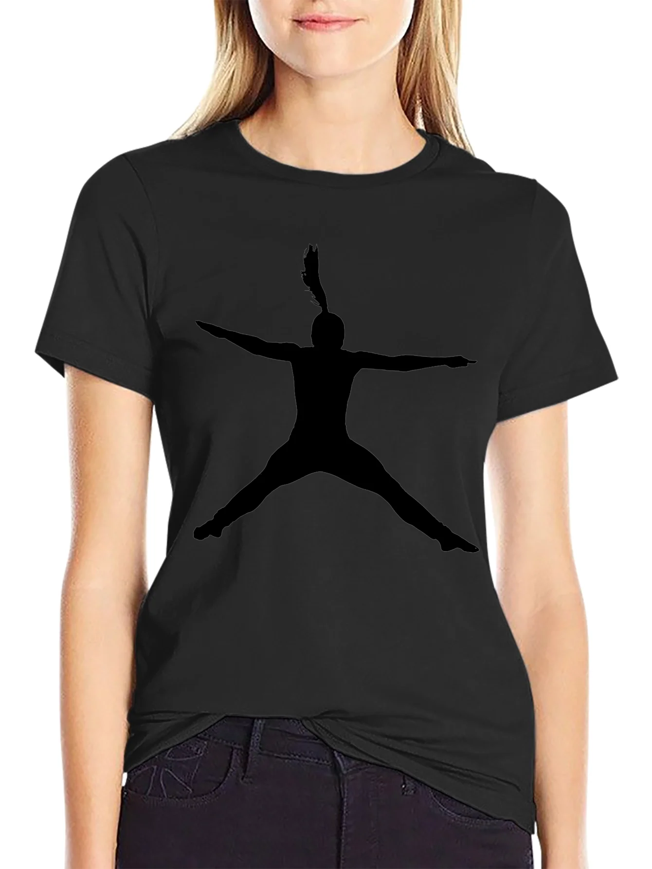 Rebbecca Silhouette Dancer Tee - Black Graphic T-Shirt