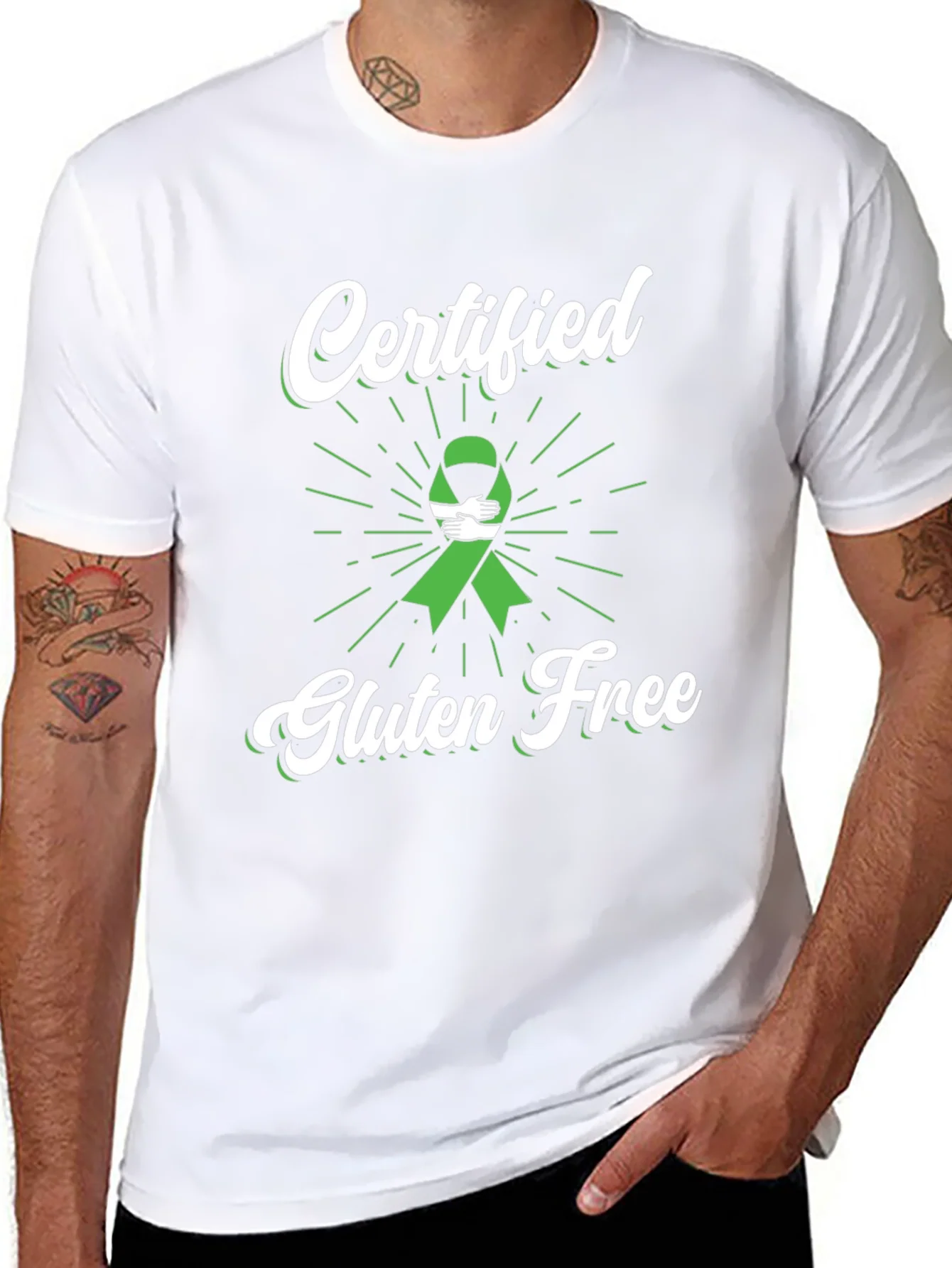 Camiseta Negra Certificado Libre de Gluten