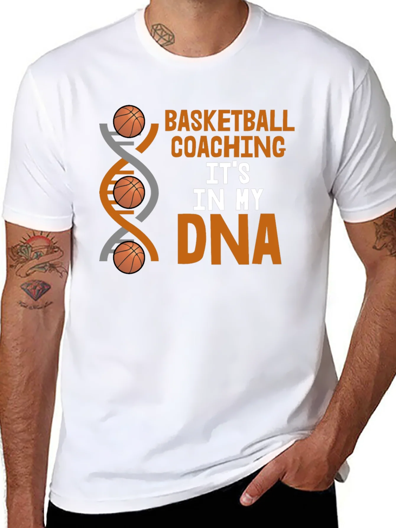 Rebbecca Basketball Coaching DNA Graphic Tee