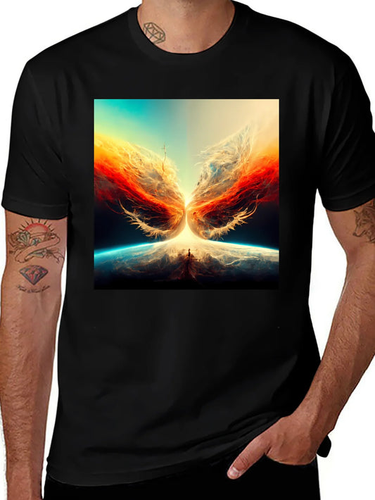 Rebbecca Abstract Phoenix Graphic Print Tee