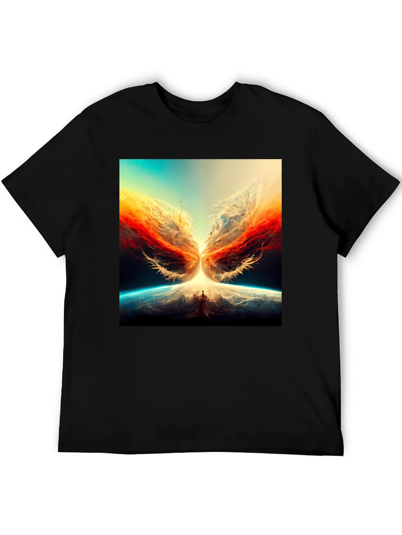 Rebbecca Abstract Phoenix Graphic Print Tee
