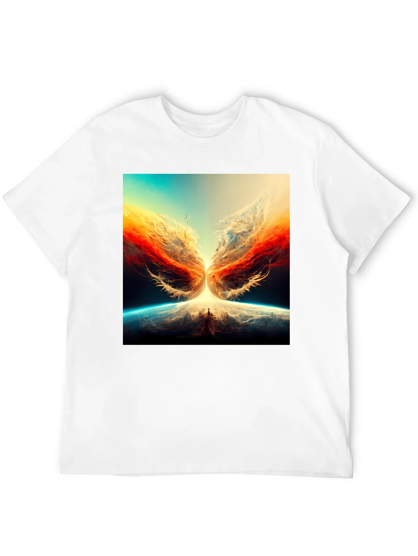 Rebbecca Abstract Phoenix Graphic Print Tee