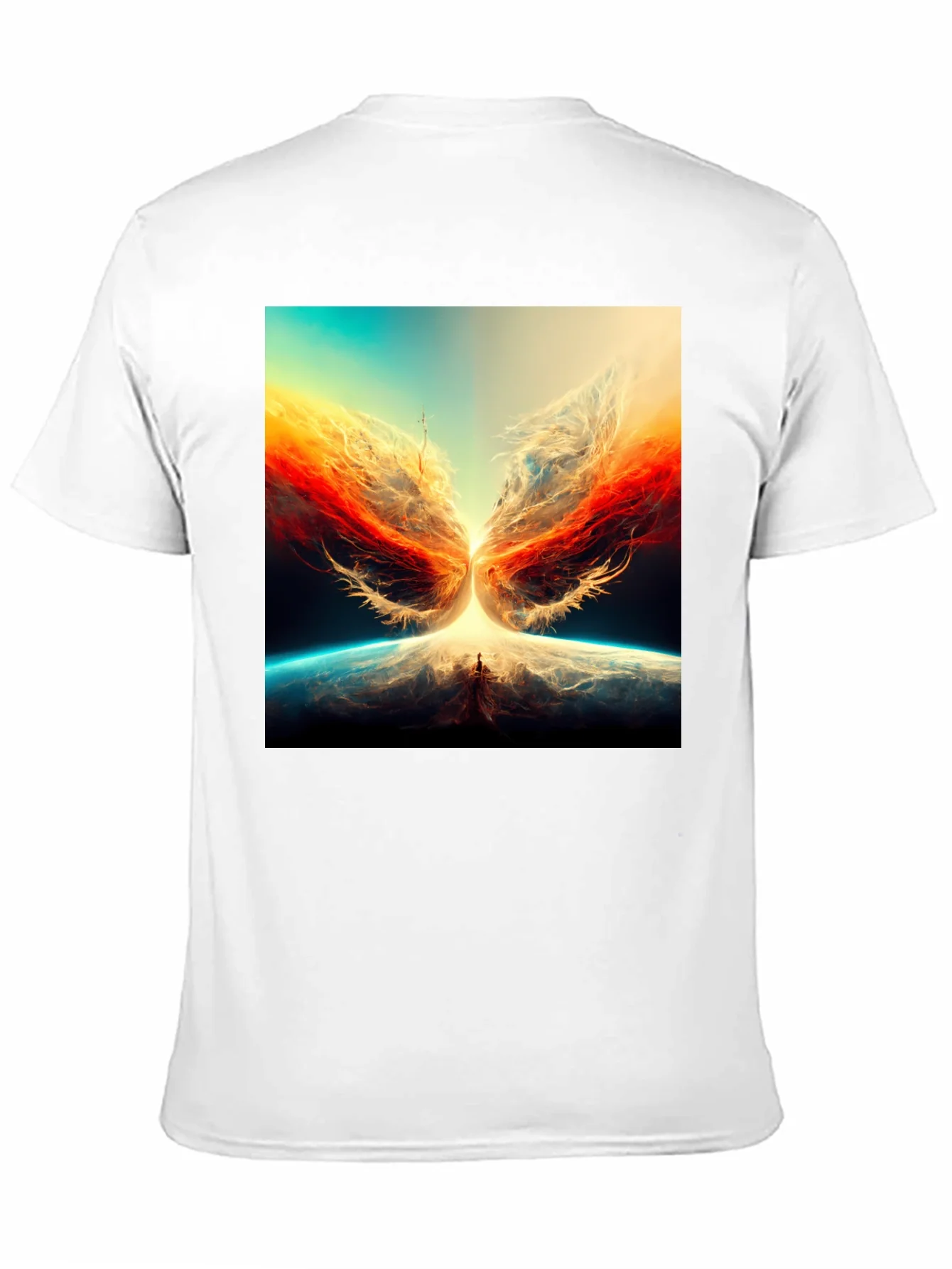 Rebbecca Abstract Phoenix Graphic Print Tee
