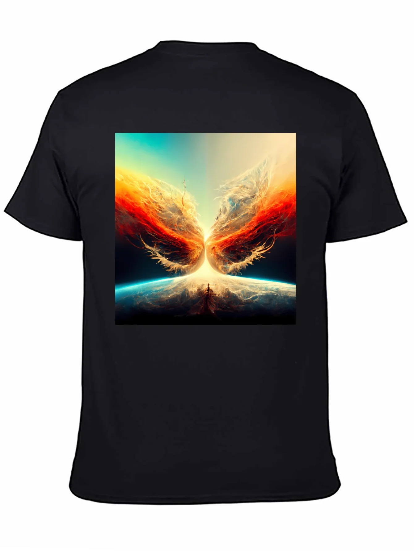 Rebbecca Abstract Phoenix Graphic Print Tee