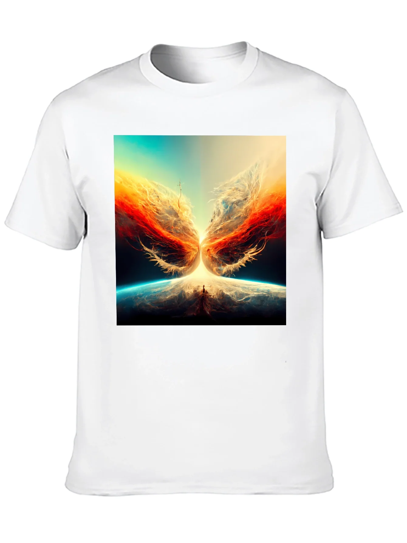 Rebbecca Abstract Phoenix Graphic Print Tee