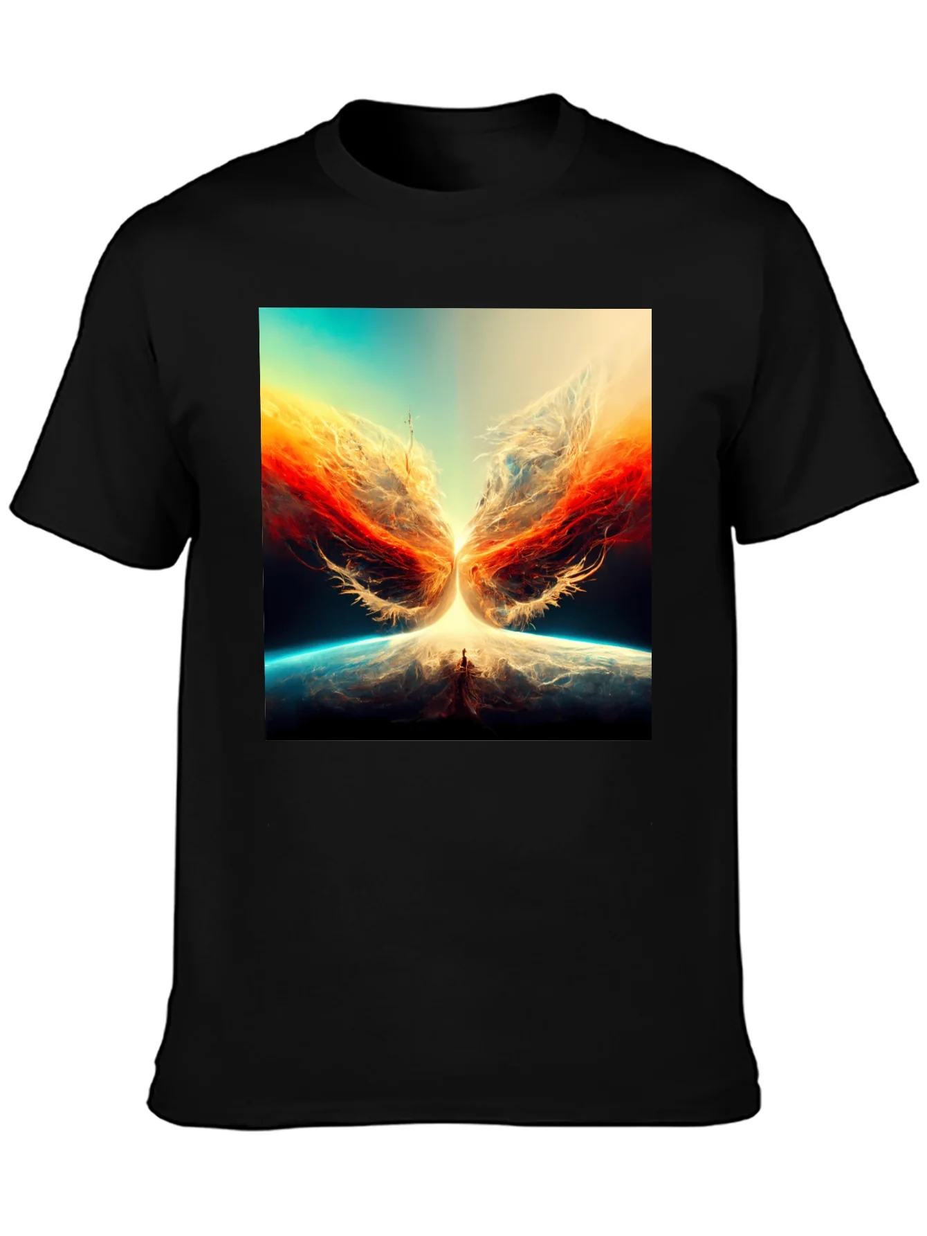 Rebbecca Abstract Phoenix Graphic Print Tee