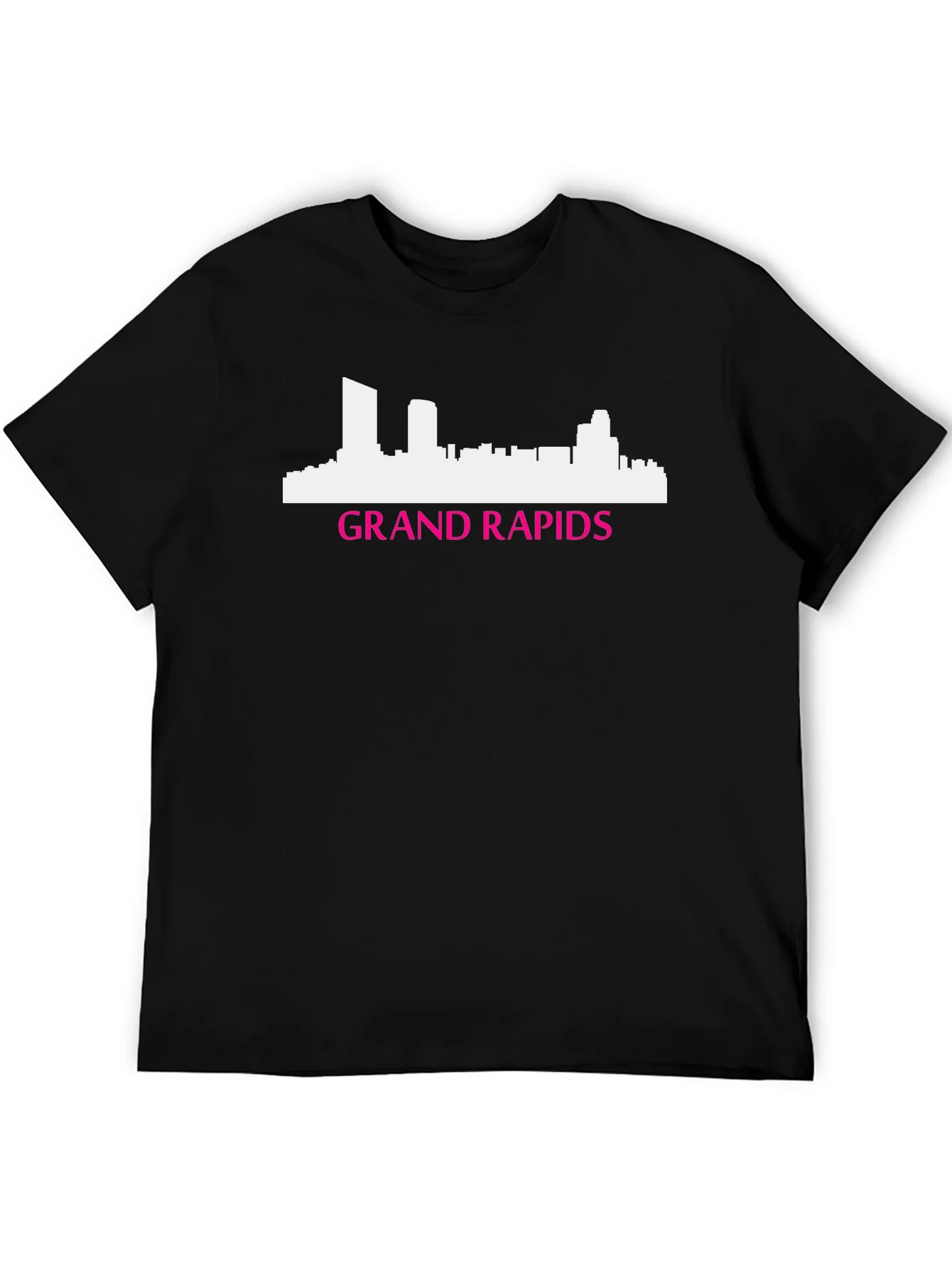 Camiseta Negra Grand Rapids Skyline