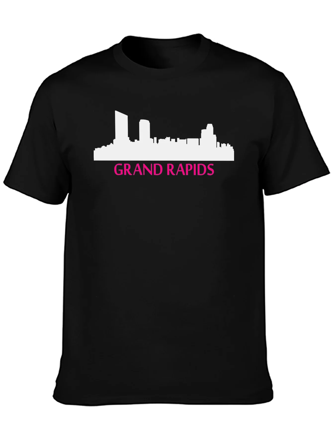 Camiseta Negra Grand Rapids Skyline