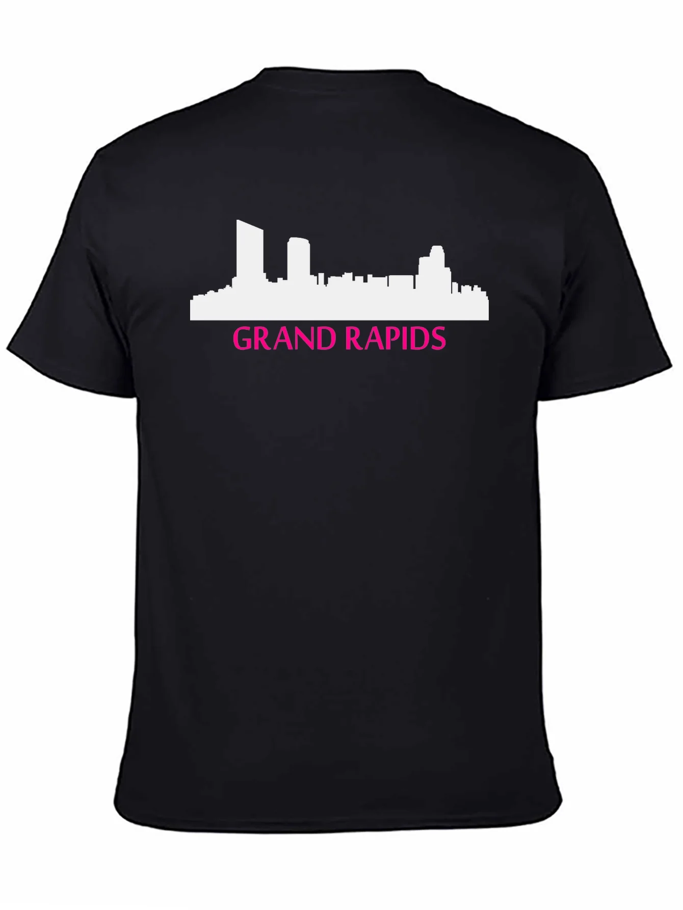Camiseta Negra Grand Rapids Skyline