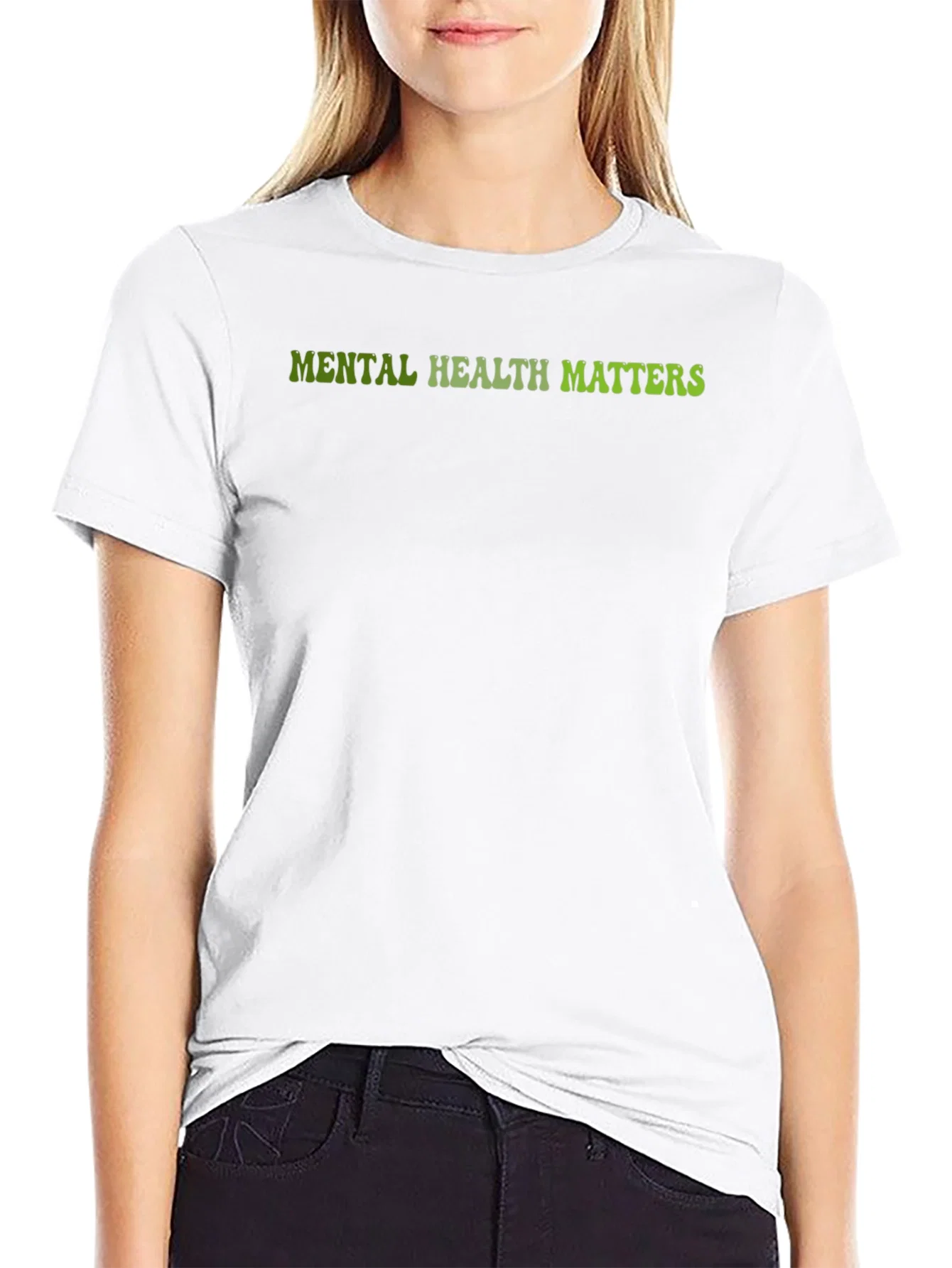 Rebbecca Mental Health Matters Black Graphic Tee