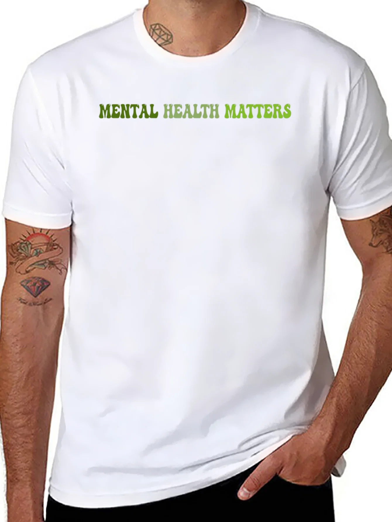 Rebbecca Mental Health Matters Black Graphic Tee