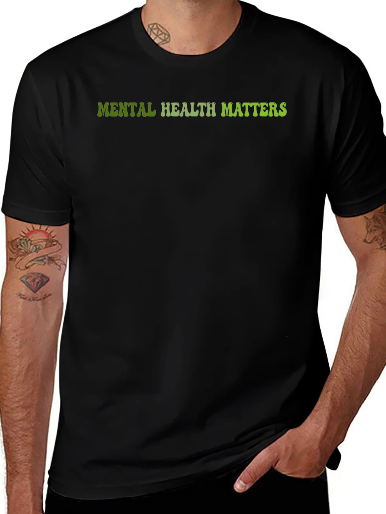 Rebbecca Mental Health Matters Black Graphic Tee