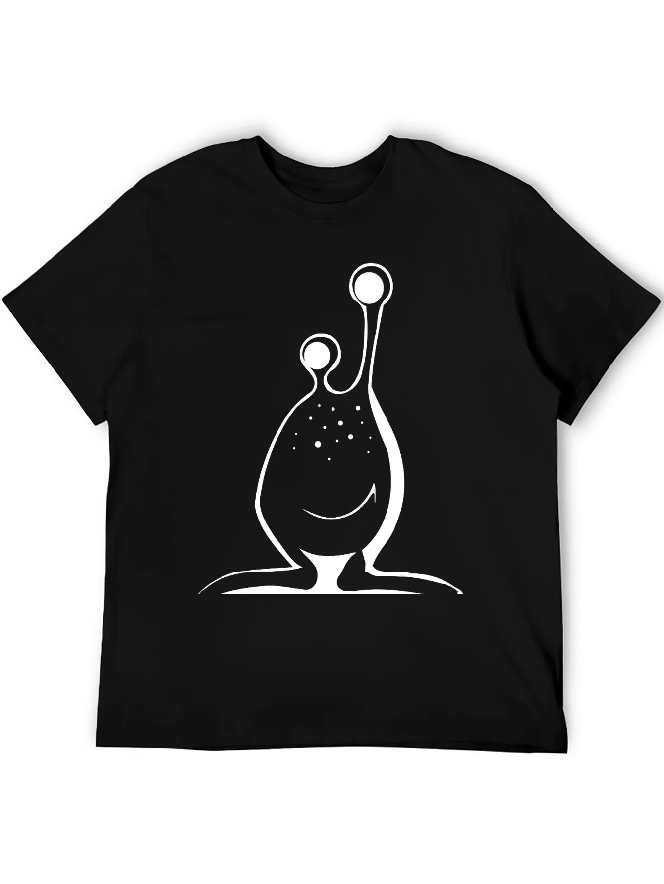 Rebbecca Mens Black T-Shirt with Alien Design