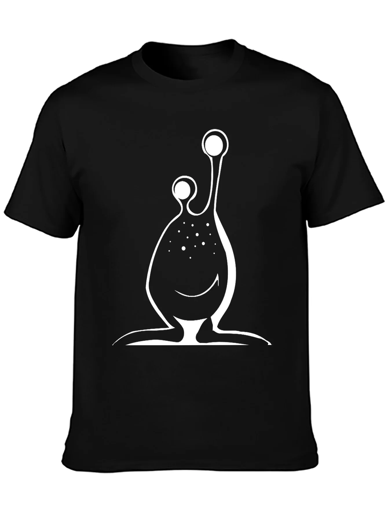 Rebbecca Mens Black T-Shirt with Alien Design