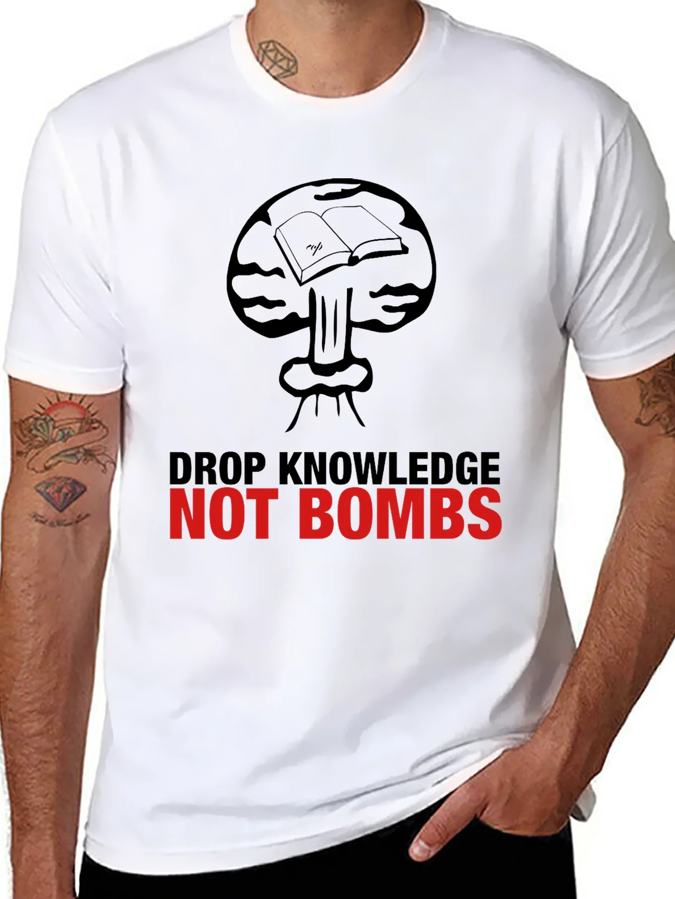 Rebbecca Knowledge Not Bombs Graphic Tee