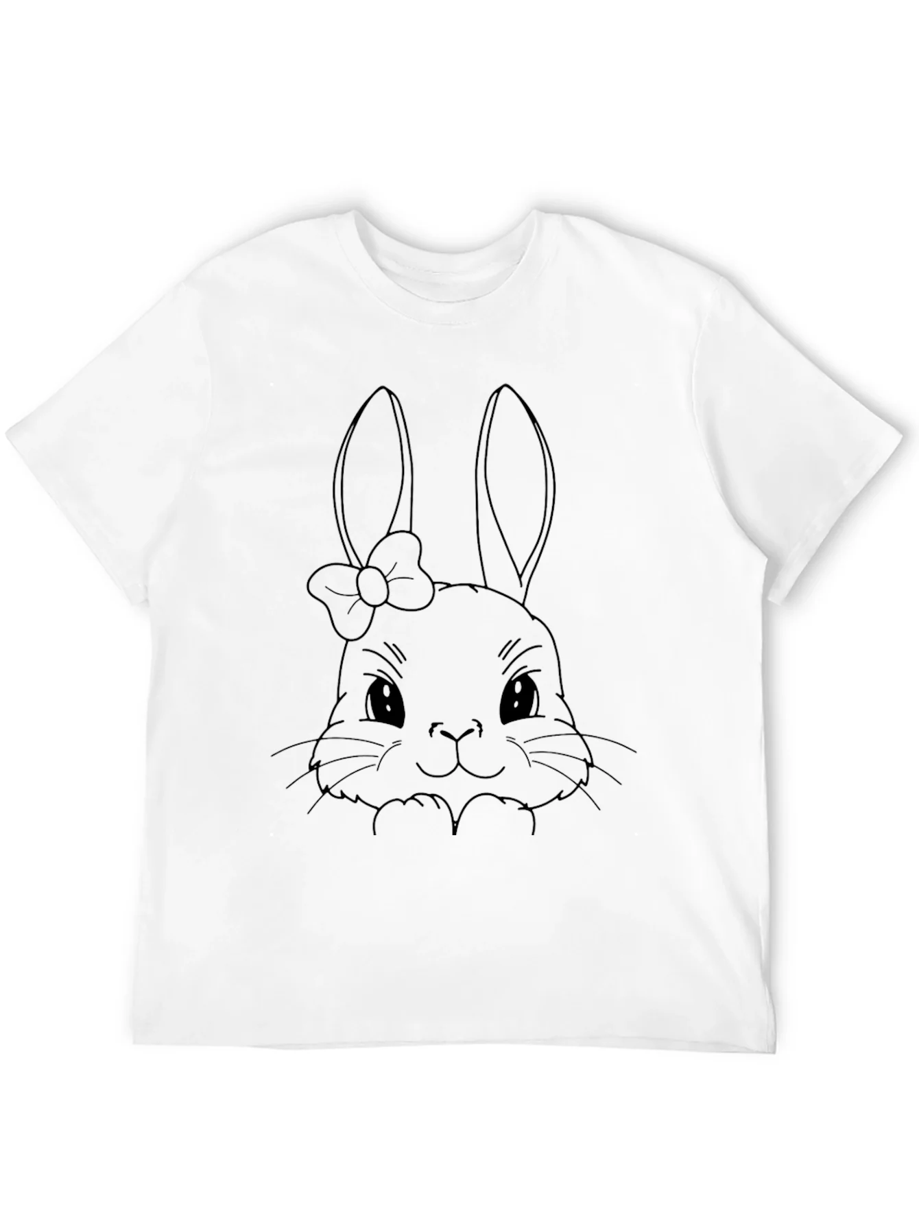Camiseta Negra Conejita Mo?o - Estilo Casual