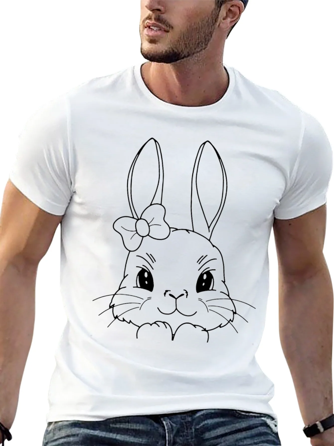 Camiseta Negra Conejita Mo?o - Estilo Casual