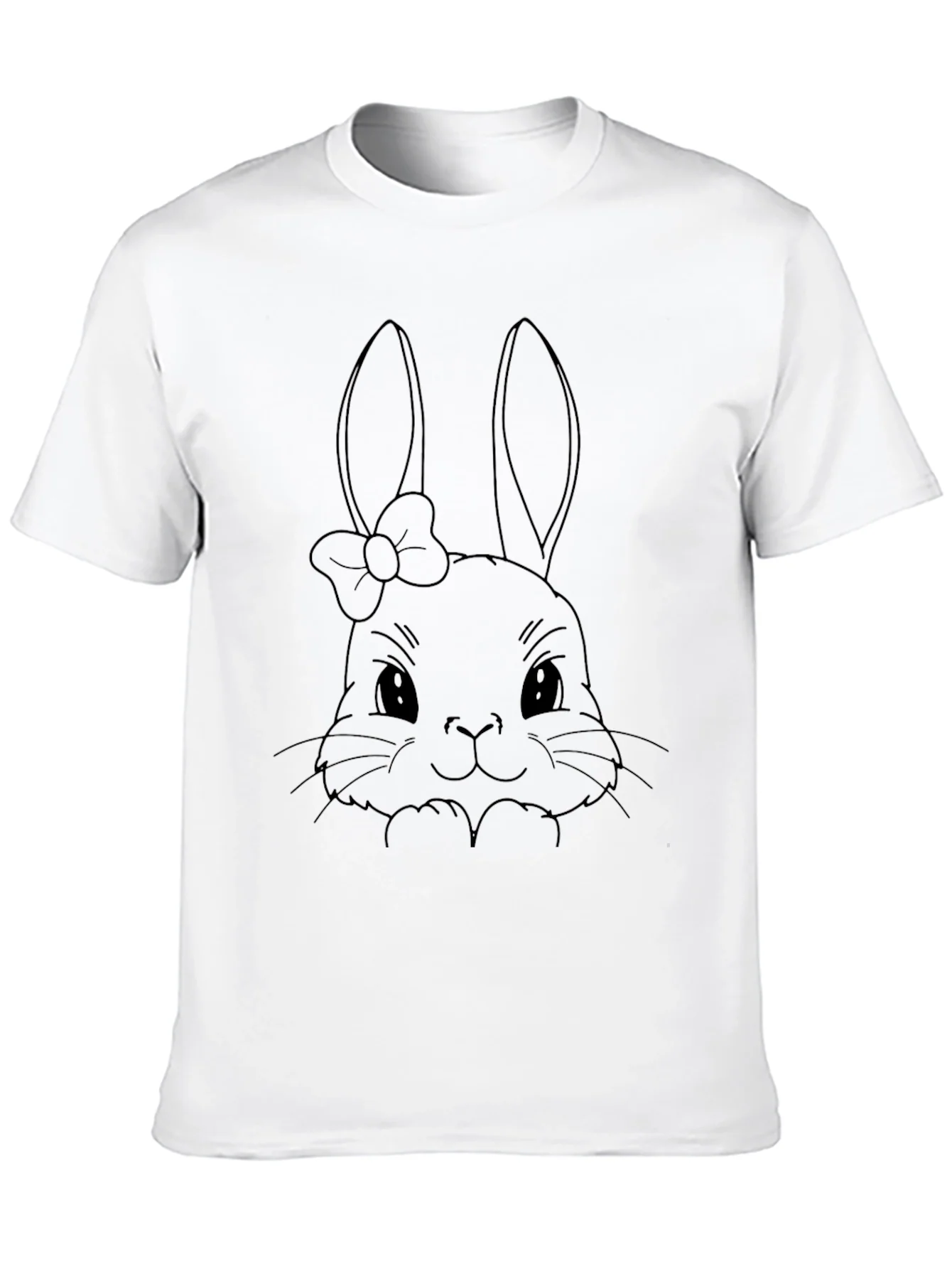 Camiseta Negra Conejita Mo?o - Estilo Casual
