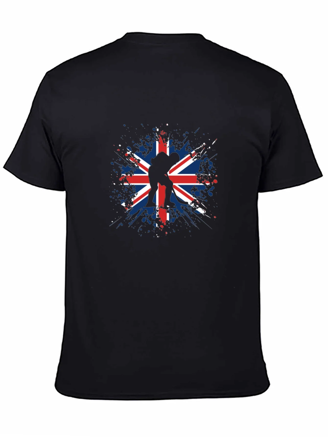Camiseta Negra Union Jack Hockey