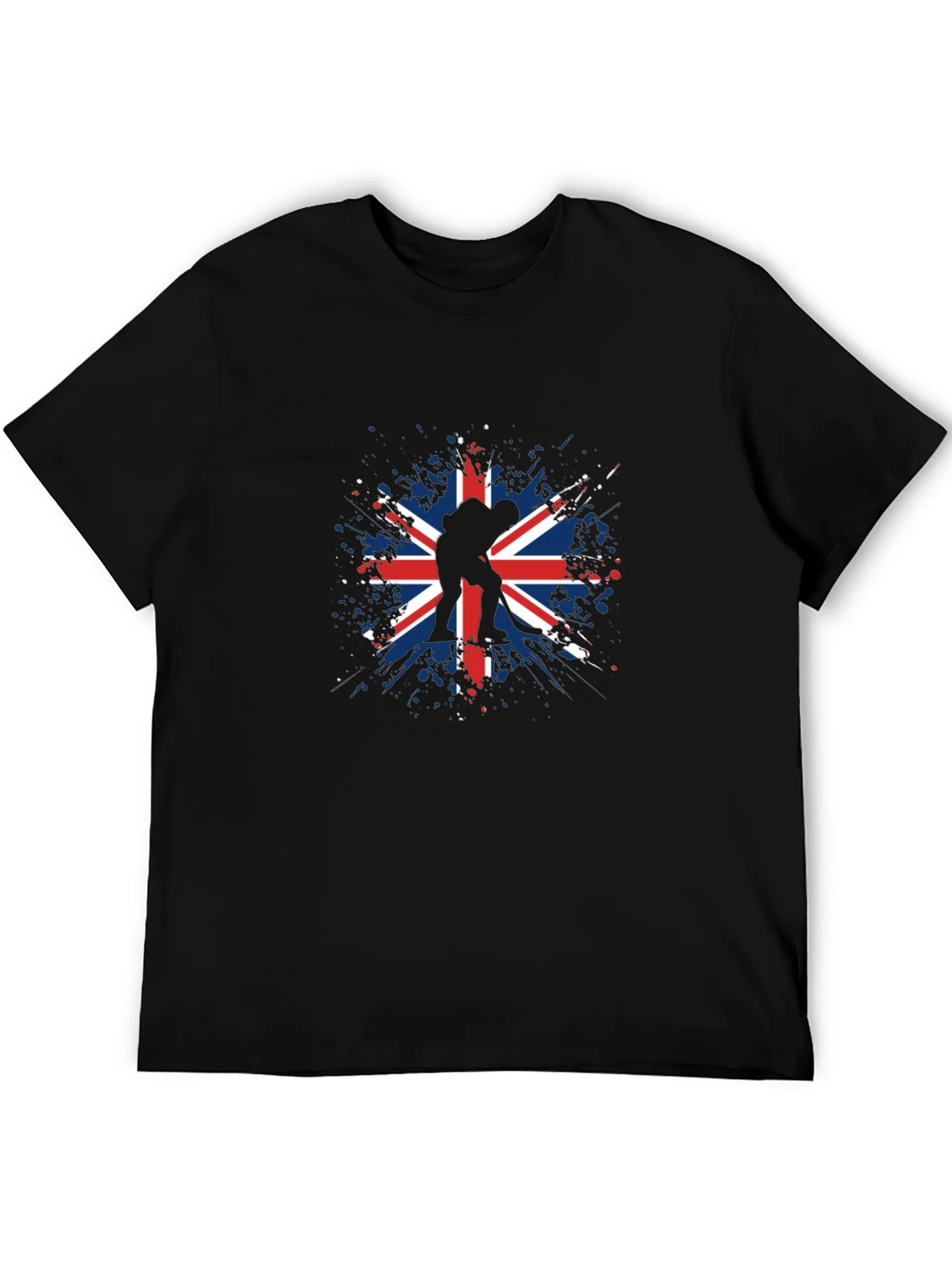 Camiseta Negra Union Jack Hockey