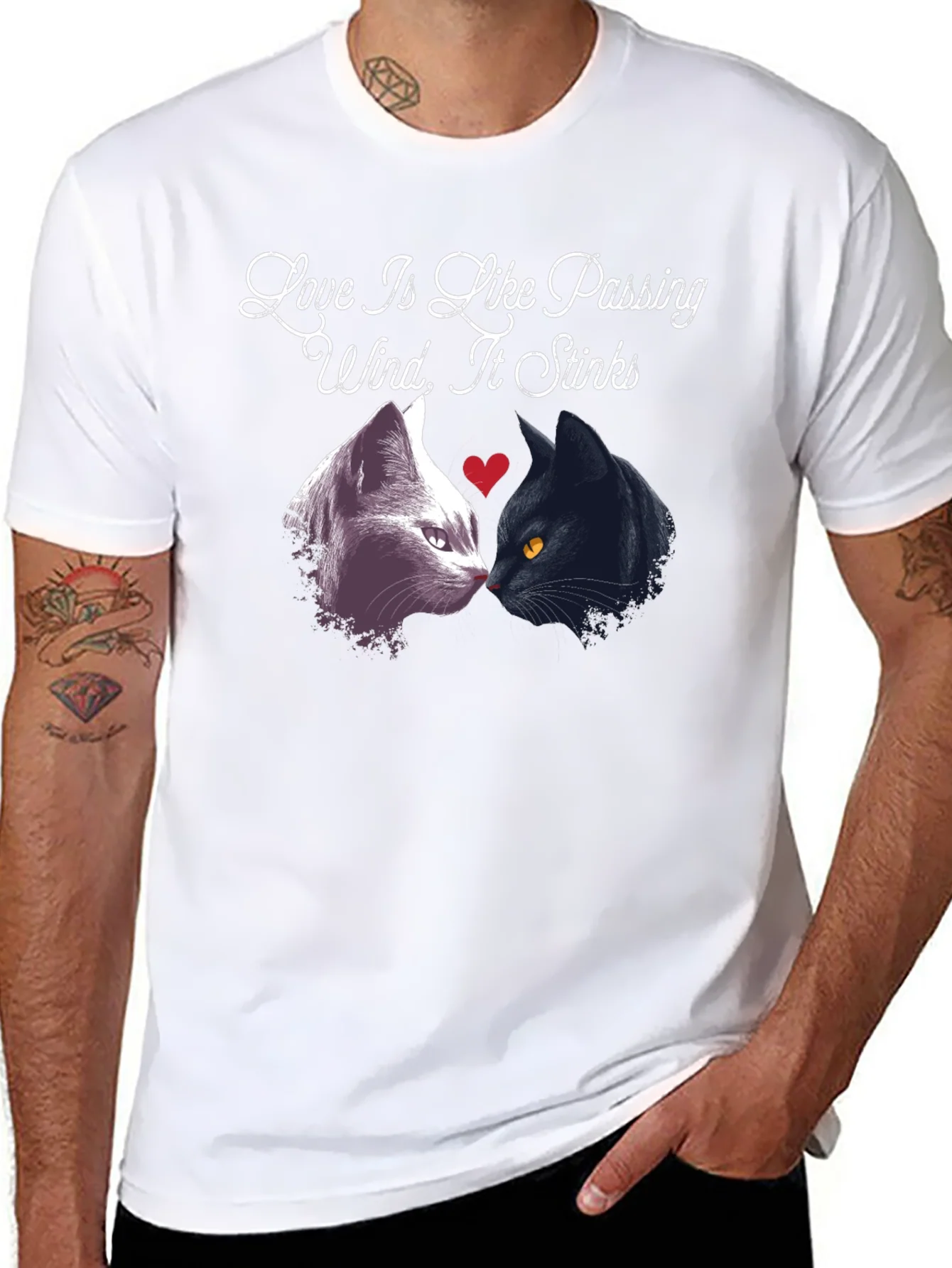 Rebbecca Love Stinks T-Shirt Funny Cat Tee