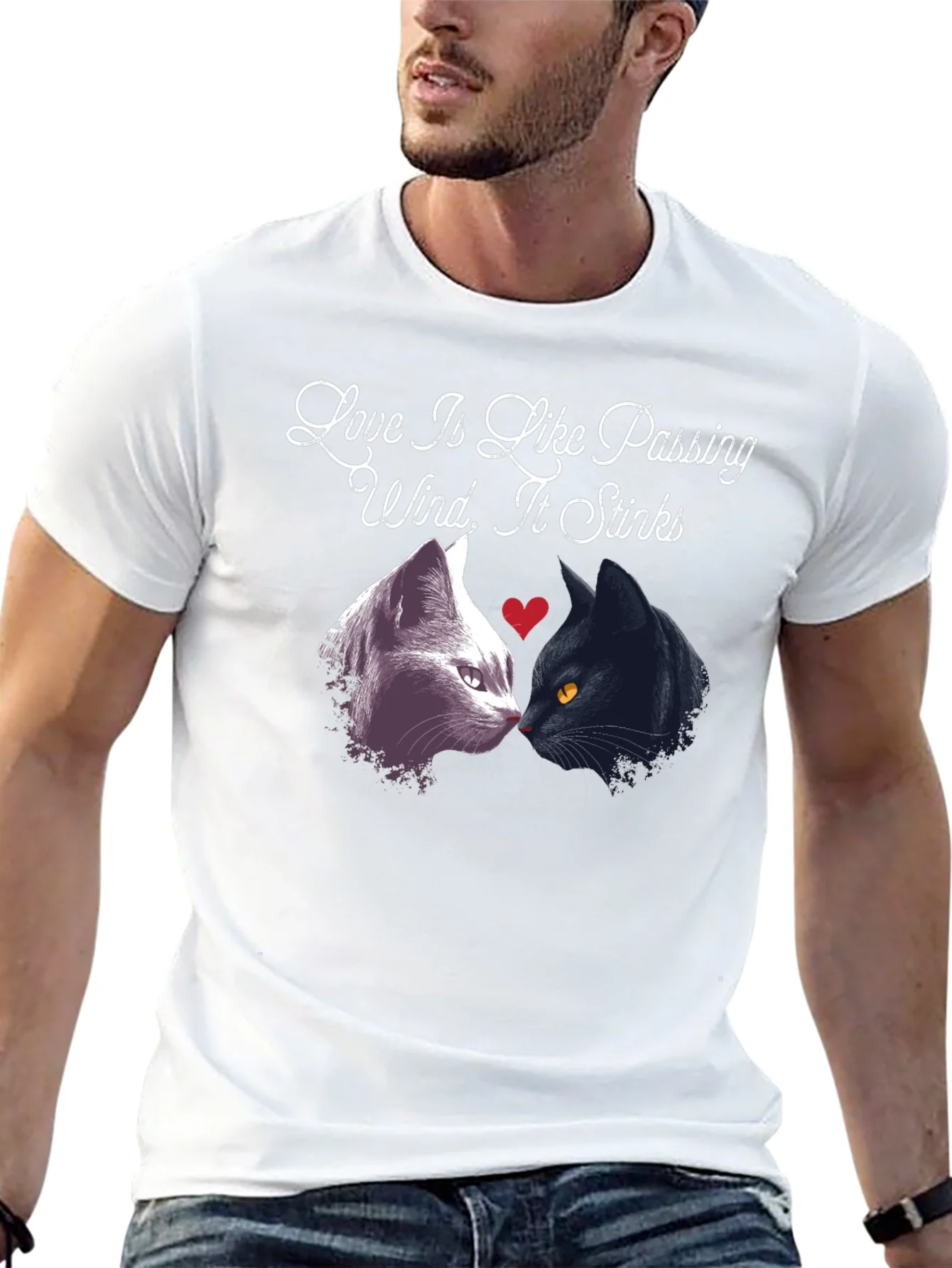 Rebbecca Love Stinks T-Shirt Funny Cat Tee