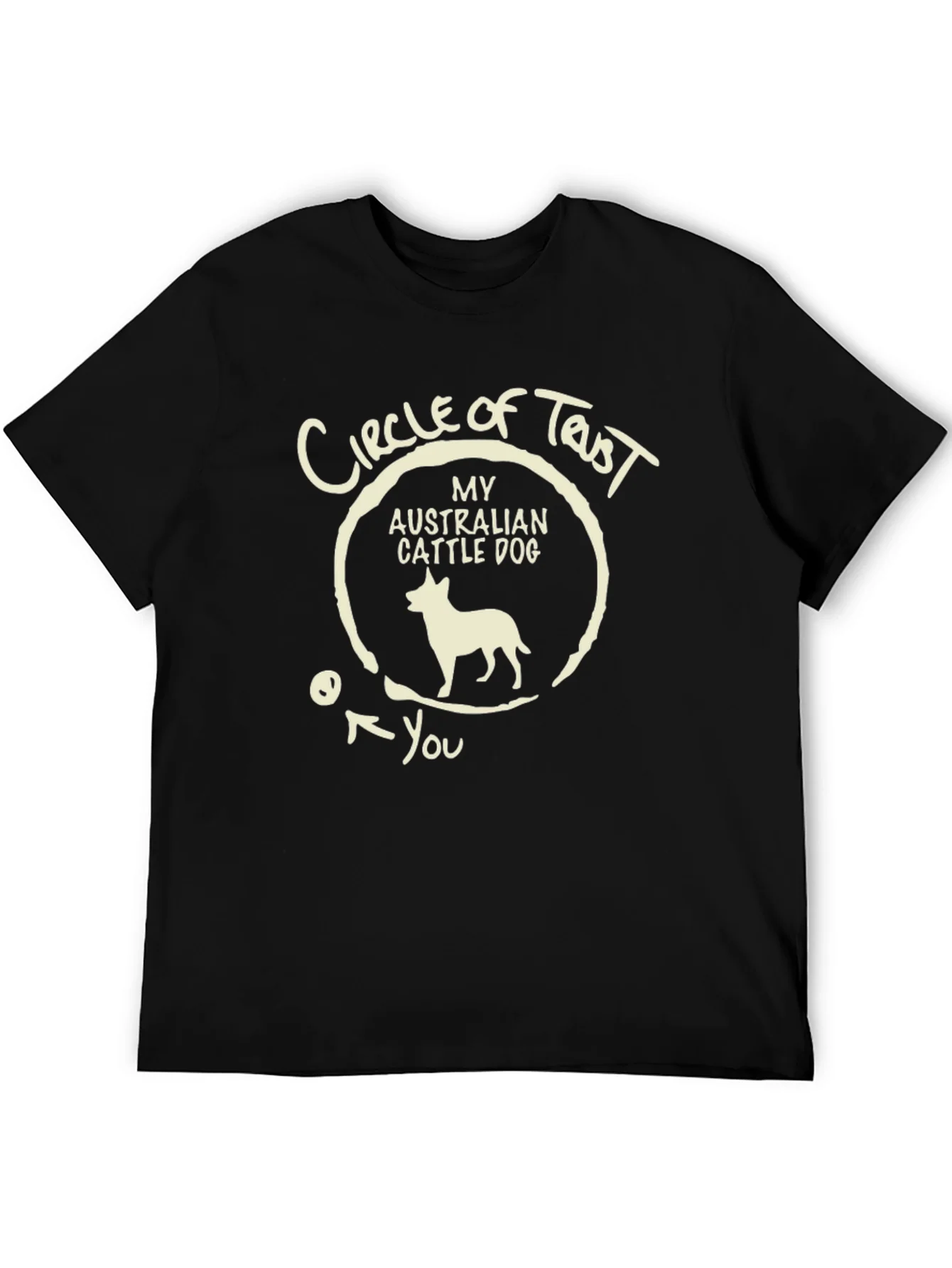 Camiseta Hombre C¨ªrculo de Confianza Australian Cattle Dog