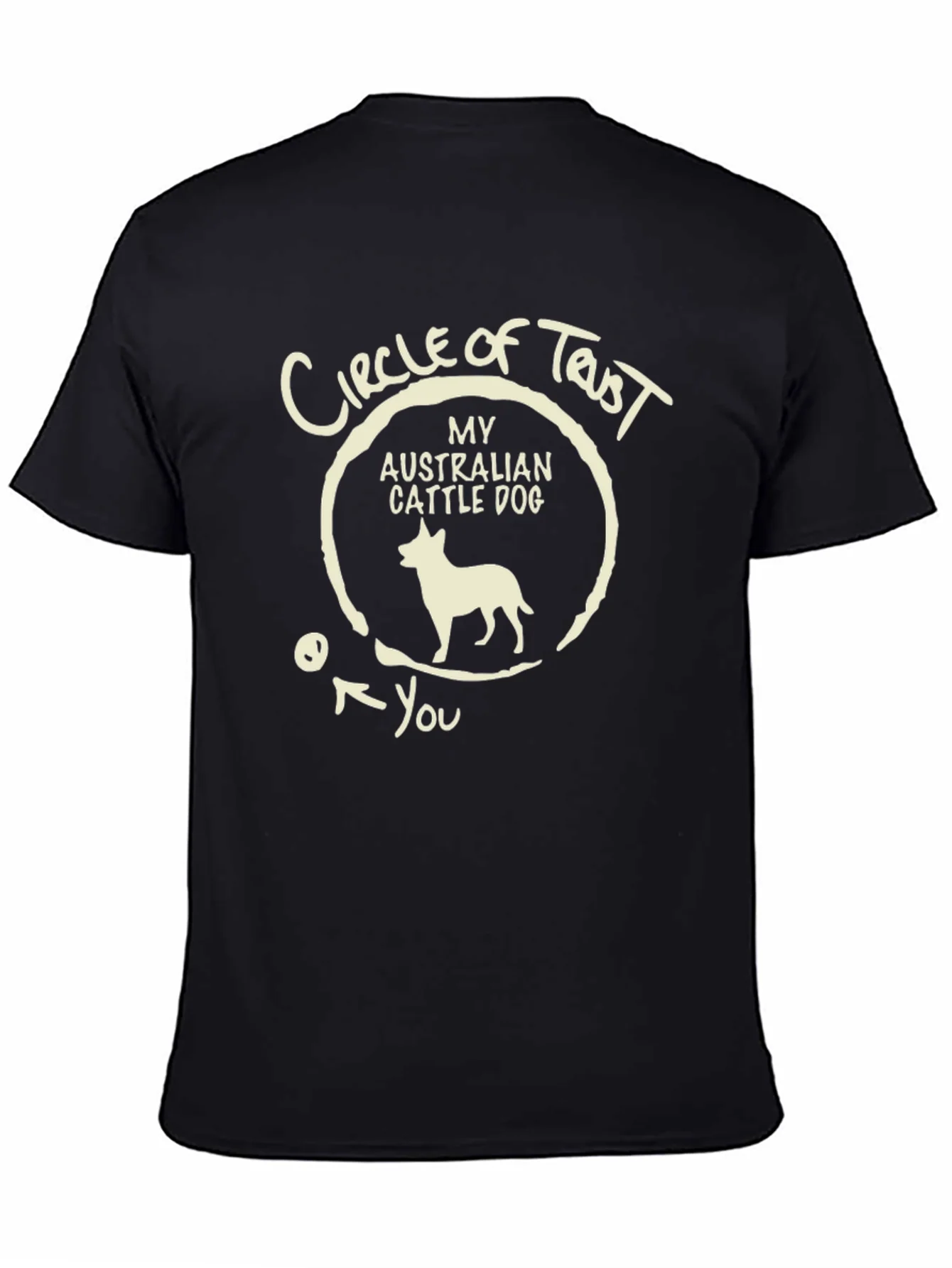 Camiseta Hombre C¨ªrculo de Confianza Australian Cattle Dog