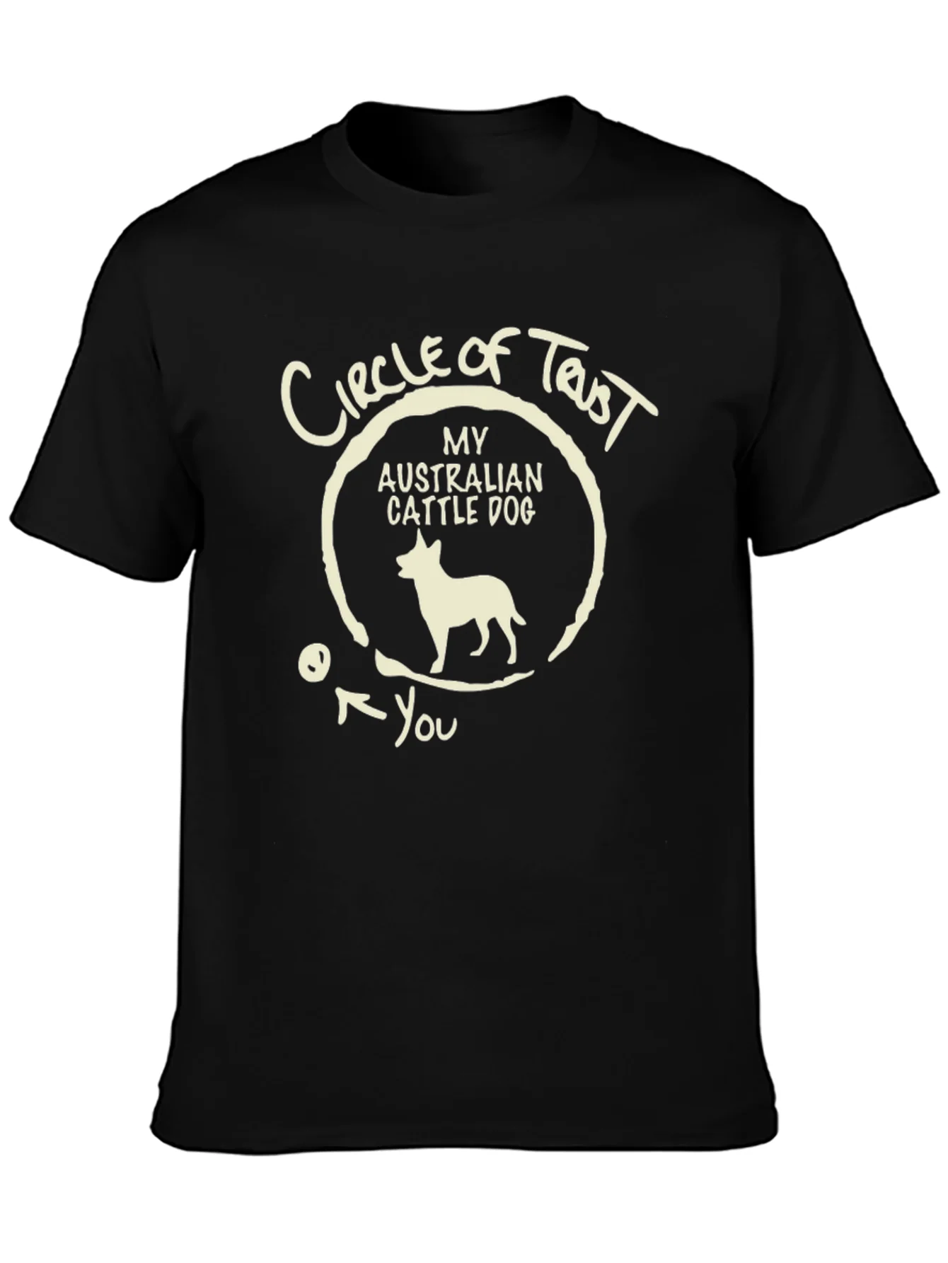 Camiseta Hombre C¨ªrculo de Confianza Australian Cattle Dog