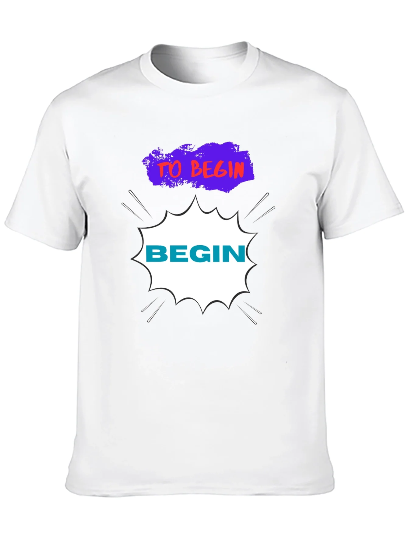Camiseta Negra Hombre - Dise?o To Begin