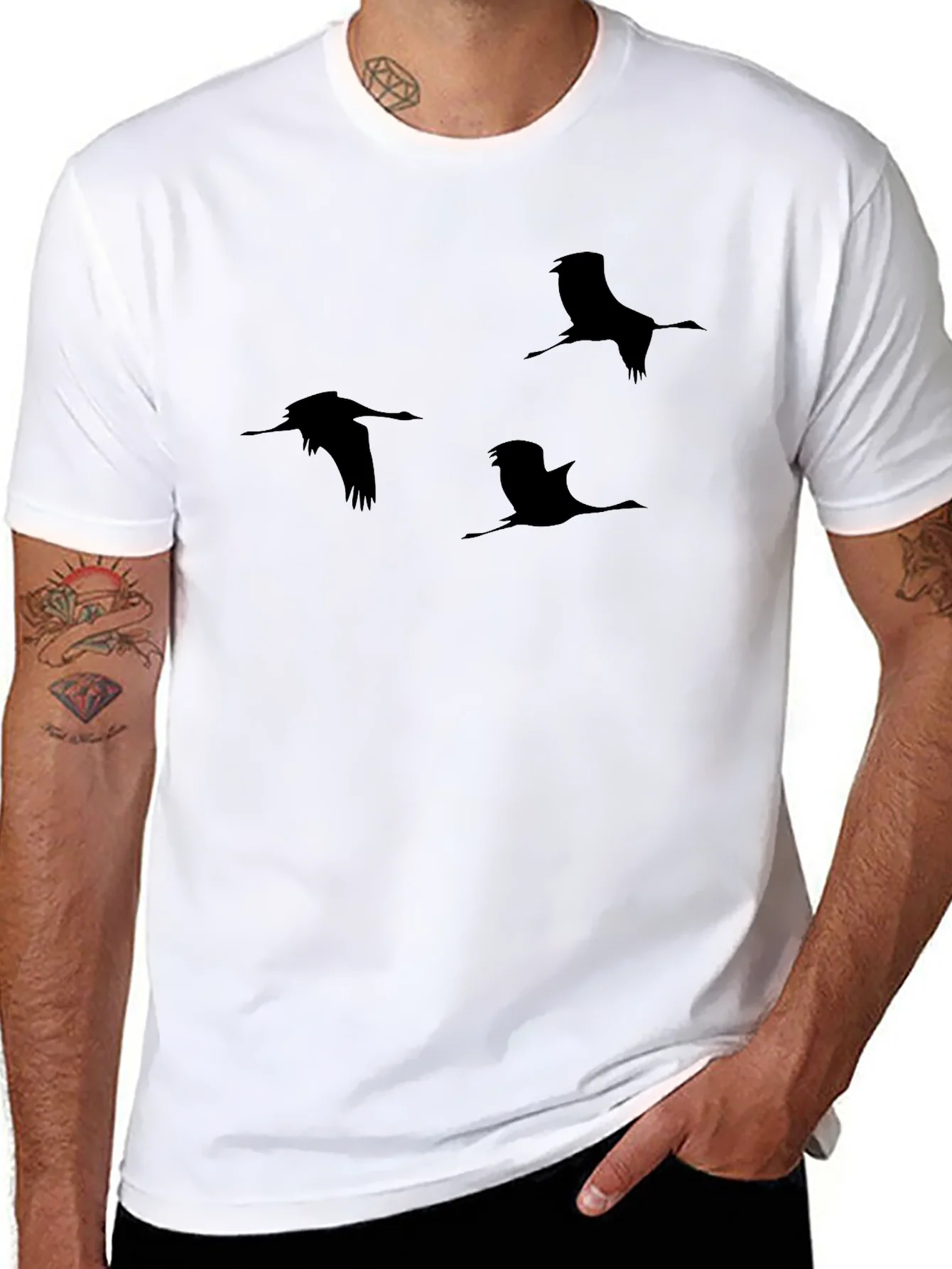 Rebbecca Black Crane Silhouette T-Shirt