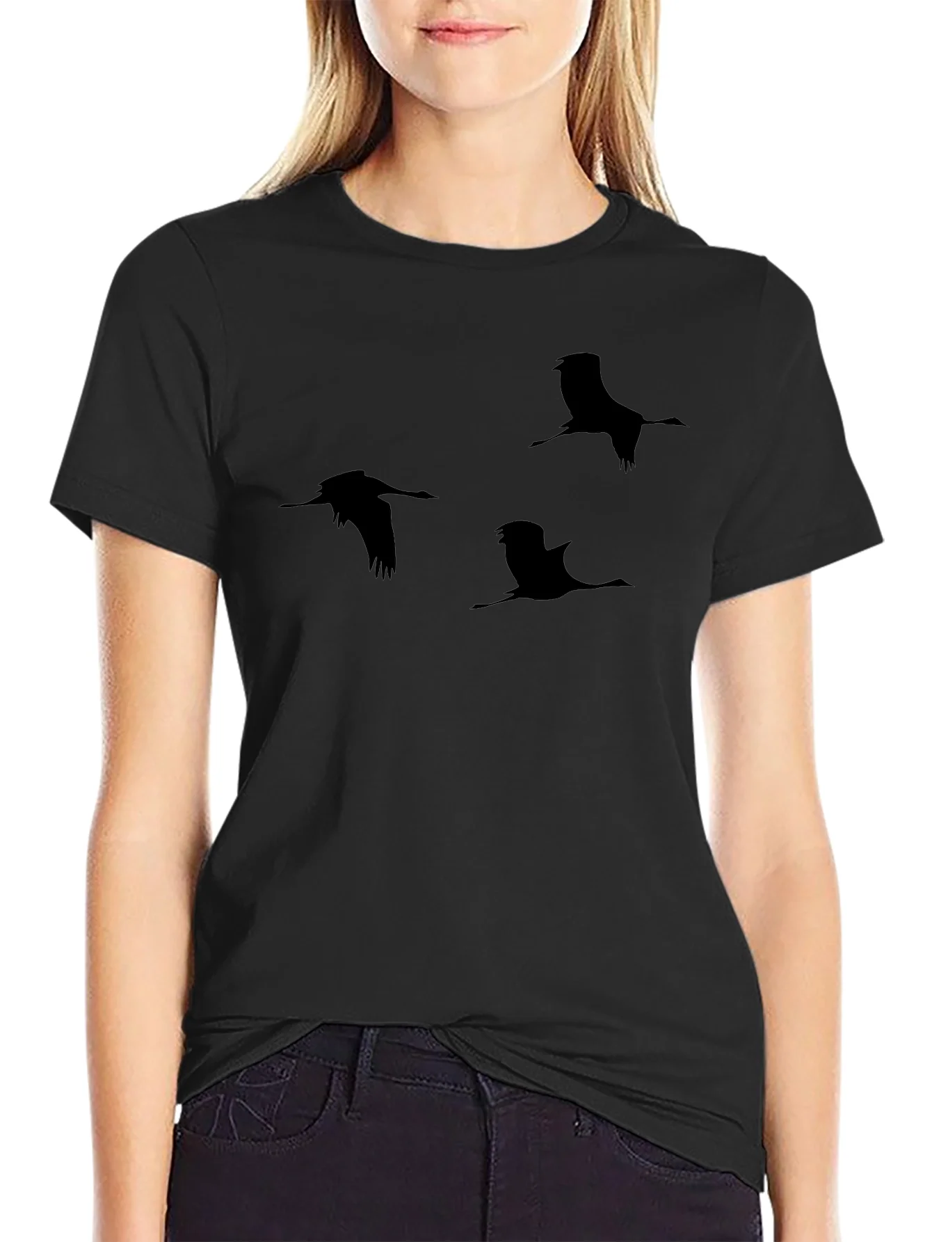 Rebbecca Black Crane Silhouette T-Shirt